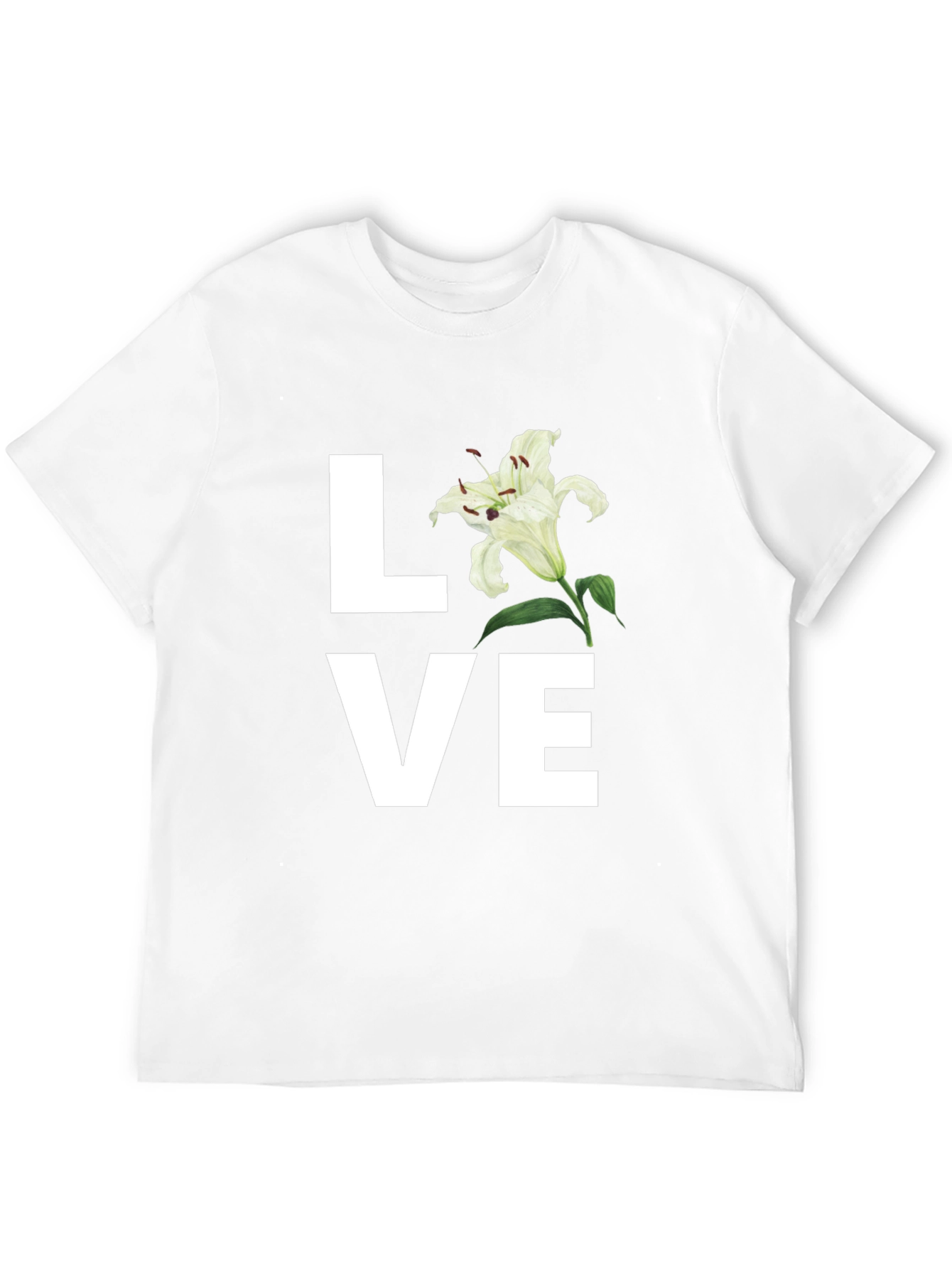 Black Floral LOVE Graphic T-Shirt - Stylish Unisex Tee view 12
