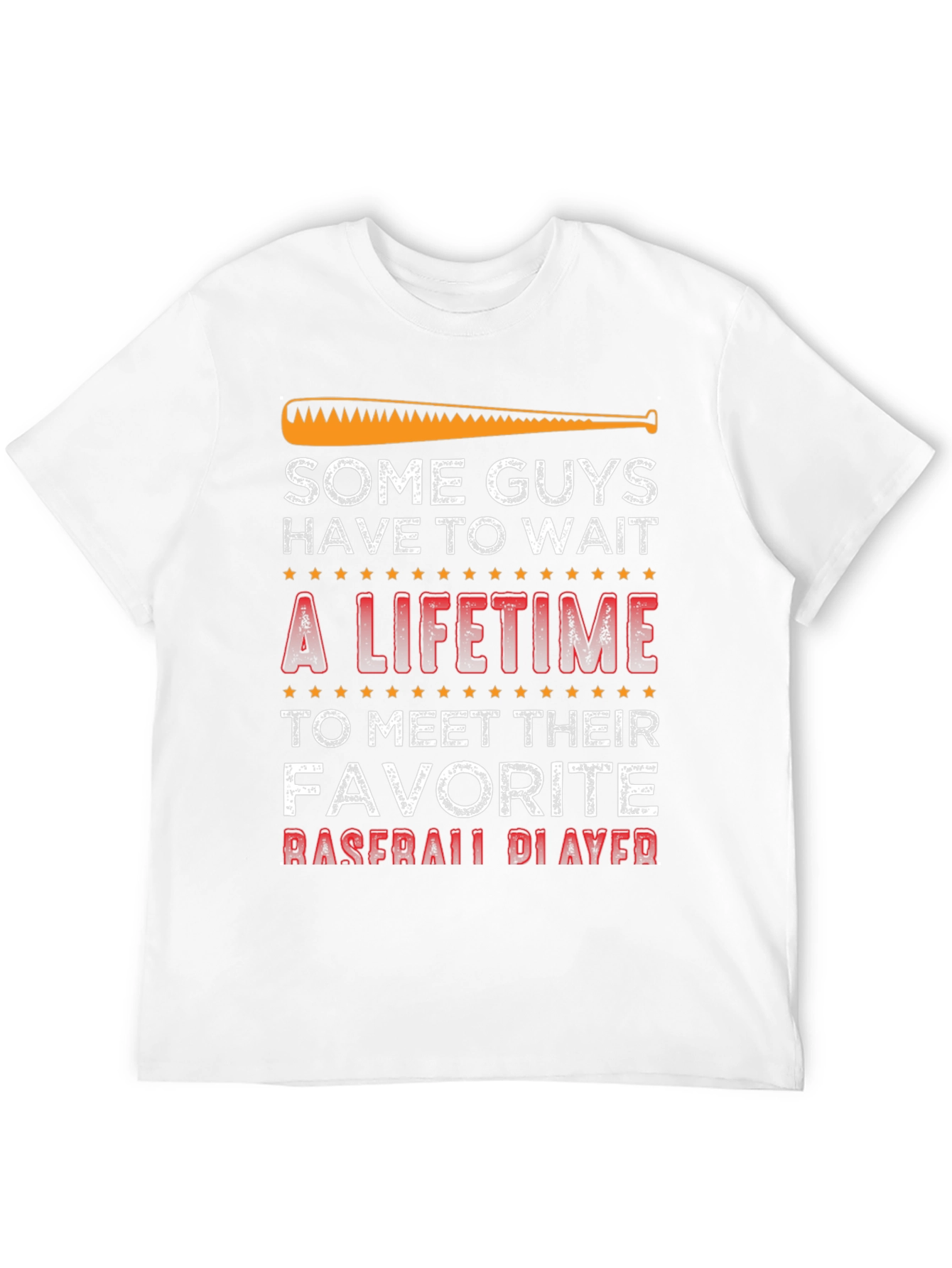 Black Baseball Fan T-Shirt - Some Guys Have to Wait view 12