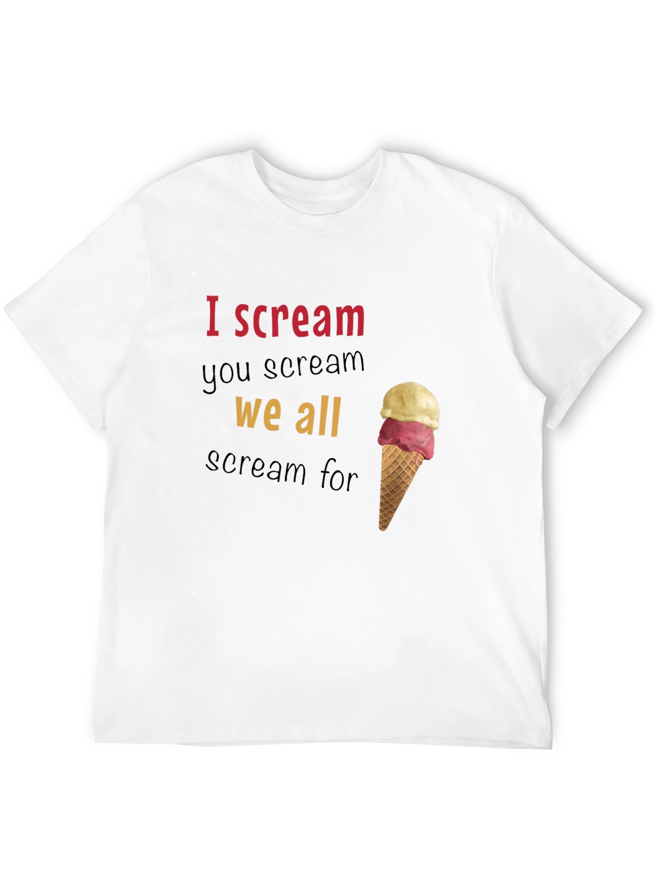 Black I Scream You Scream Graphic Tee view 12