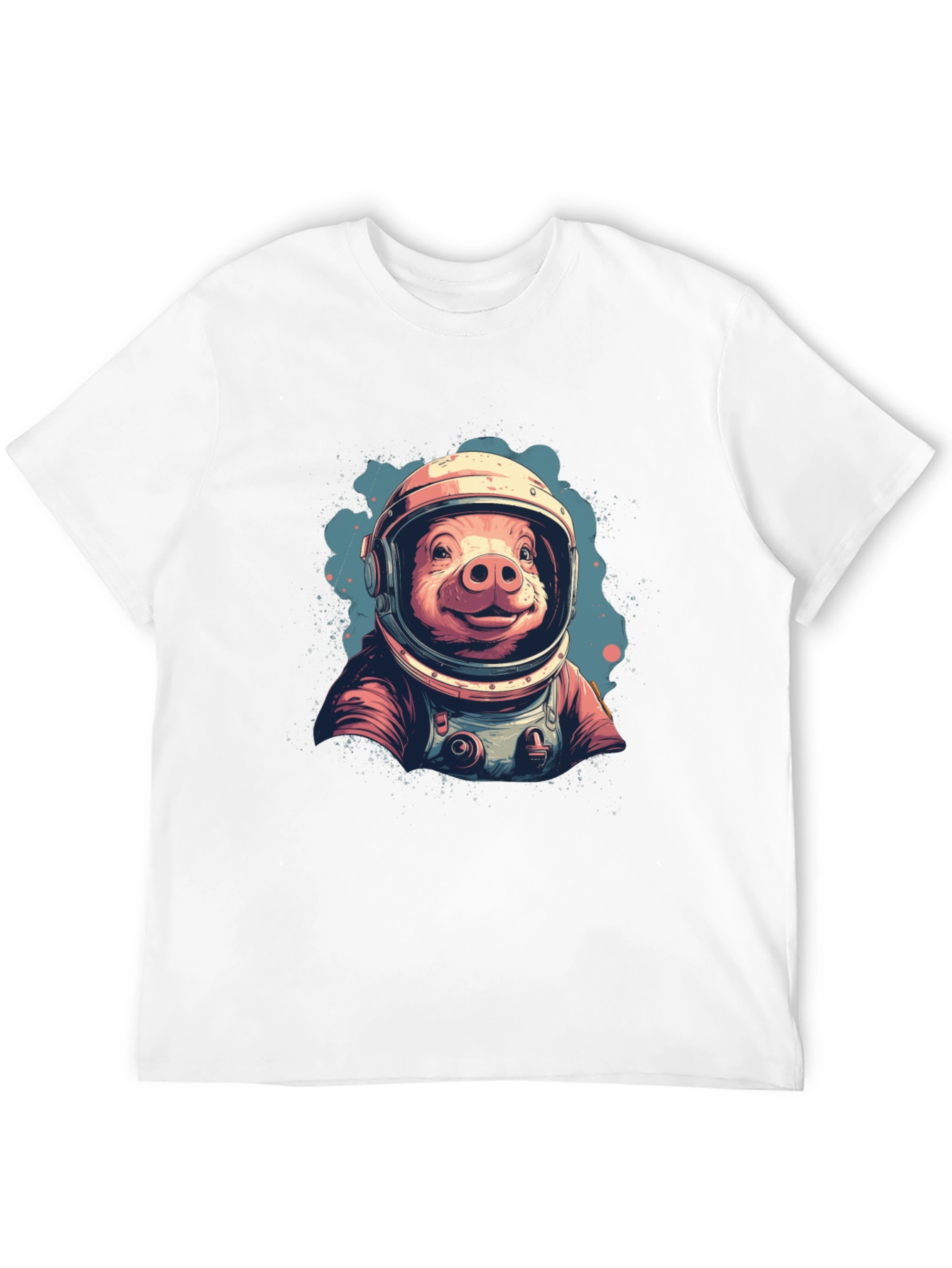 Black Astronaut Pig T-Shirt - Space Hog Tee view 12