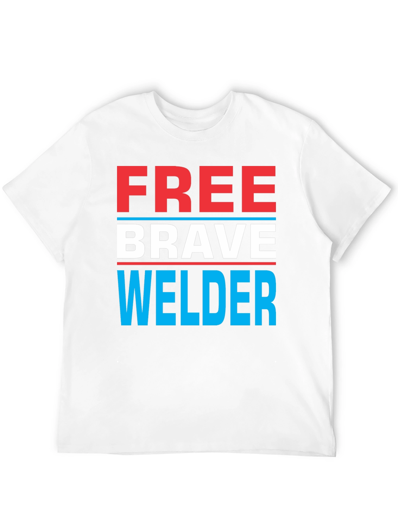 Black Free Brave Welder Graphic Tee - Black view 12