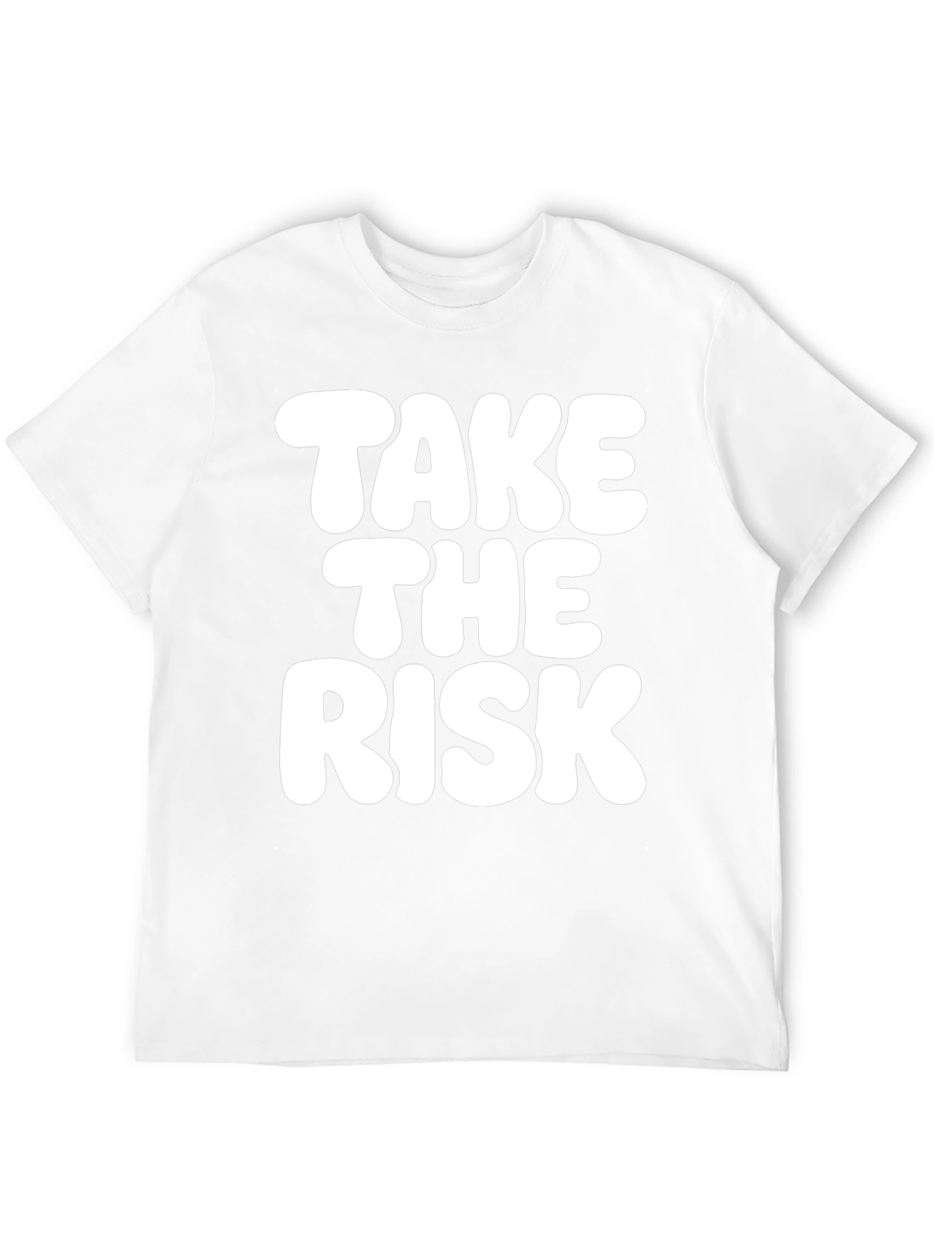 Black Take the Risk T-Shirt - Bold Graphic Tee view 12