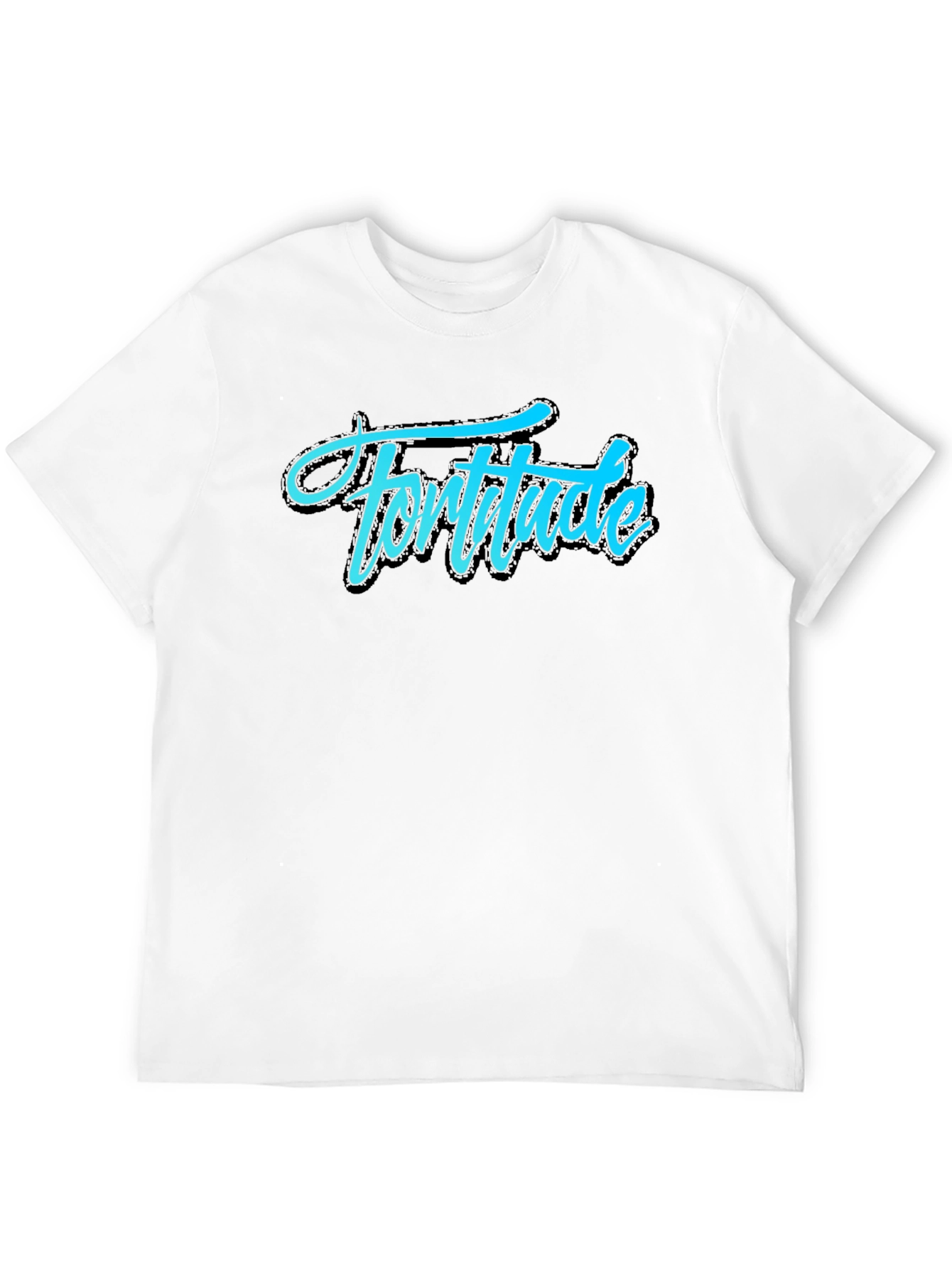 Black Fortitude Graphic Tee - Black Cotton T-Shirt view 12