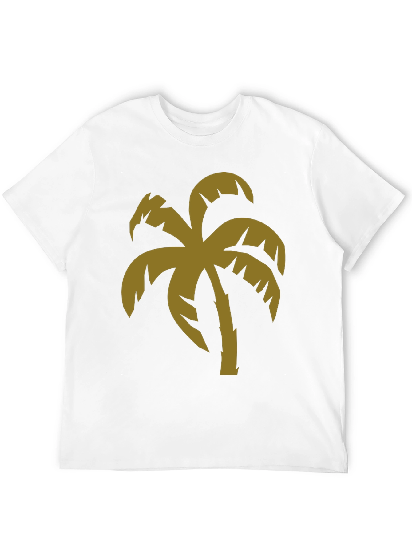 Black Tropical Palm Tree Graphic Black T-Shirt view 12