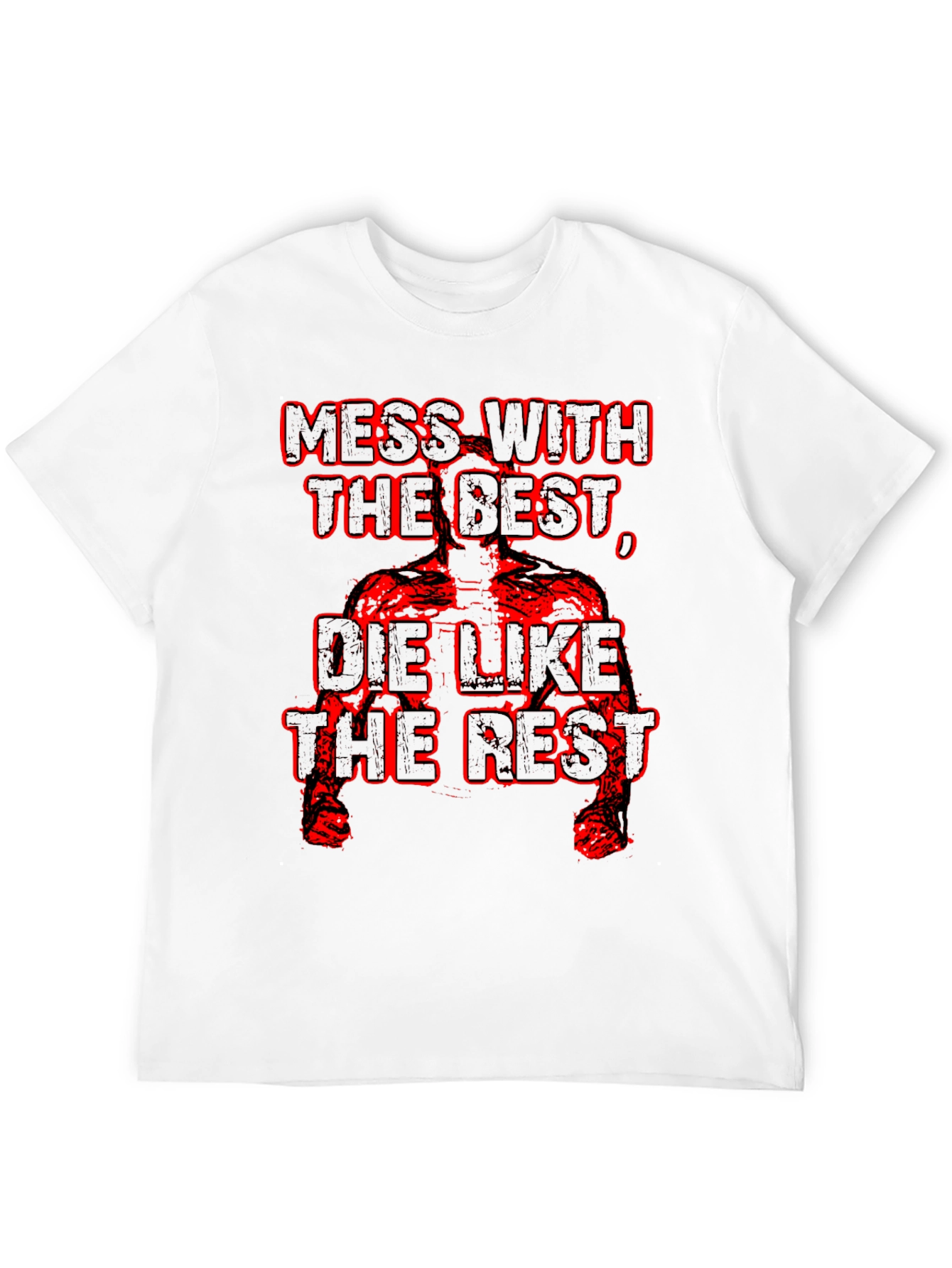 Black Mess With The Best Graphic Tee - Bold Statement T-Shirt view 12