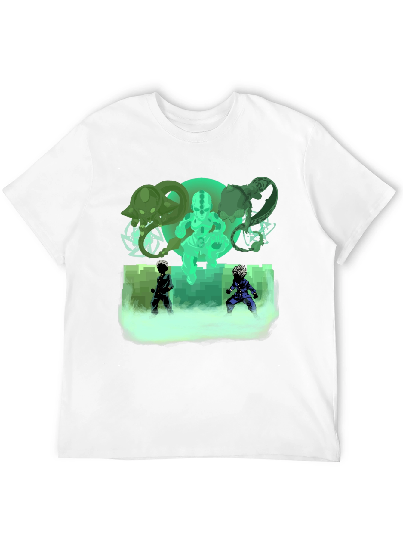 Black Anime Graphic Print Black T-Shirt view 12