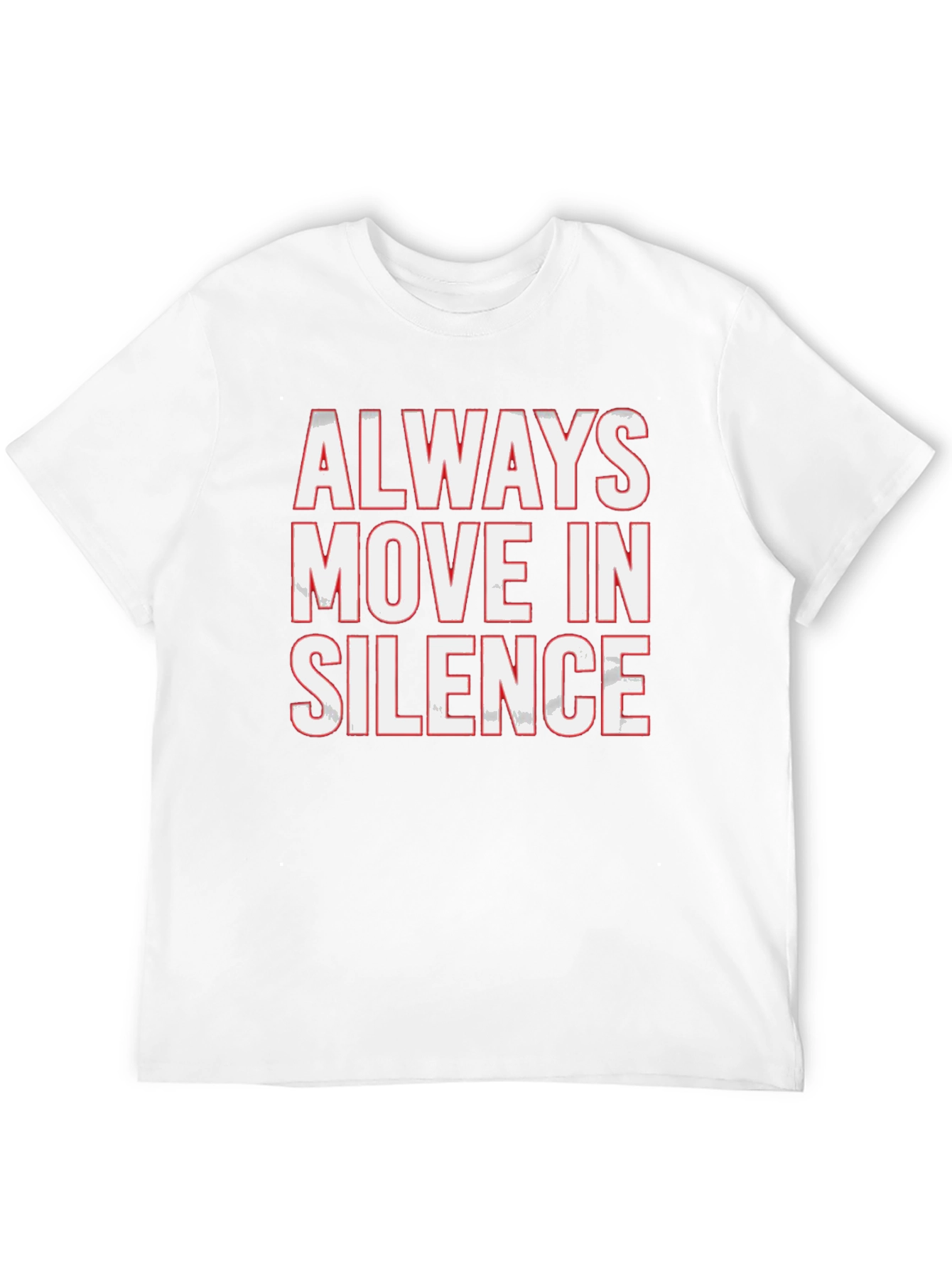 Black Always Move in Silence Graphic Tee view 12