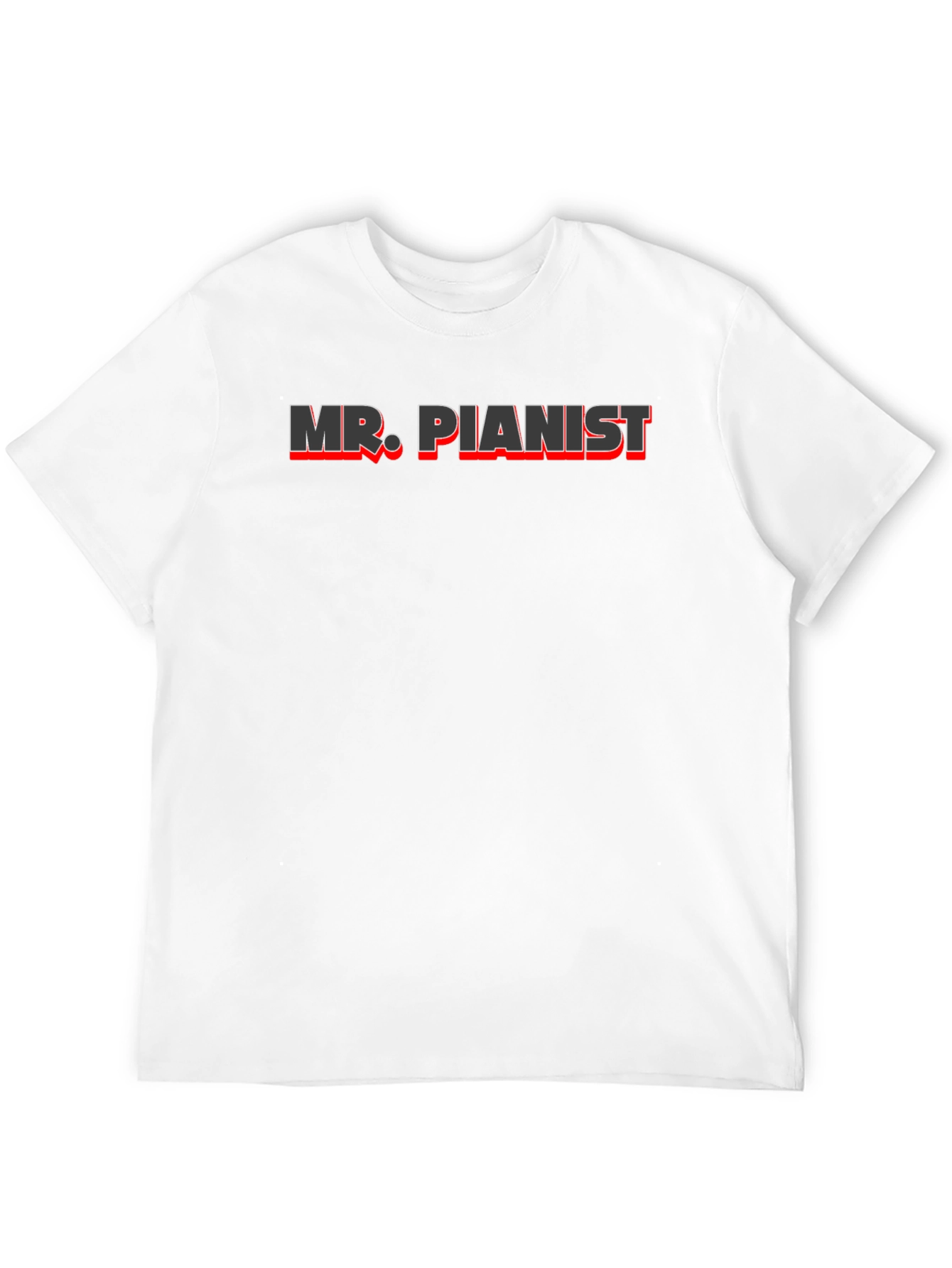 Black Mr. Pianist Graphic T-Shirt - Music Lover Tee view 12