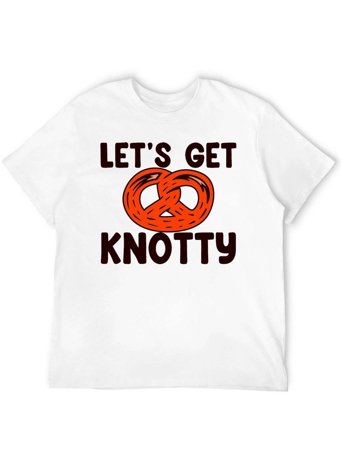 Black Let's Get Knotty Pretzel Graphic T-Shirt view 12