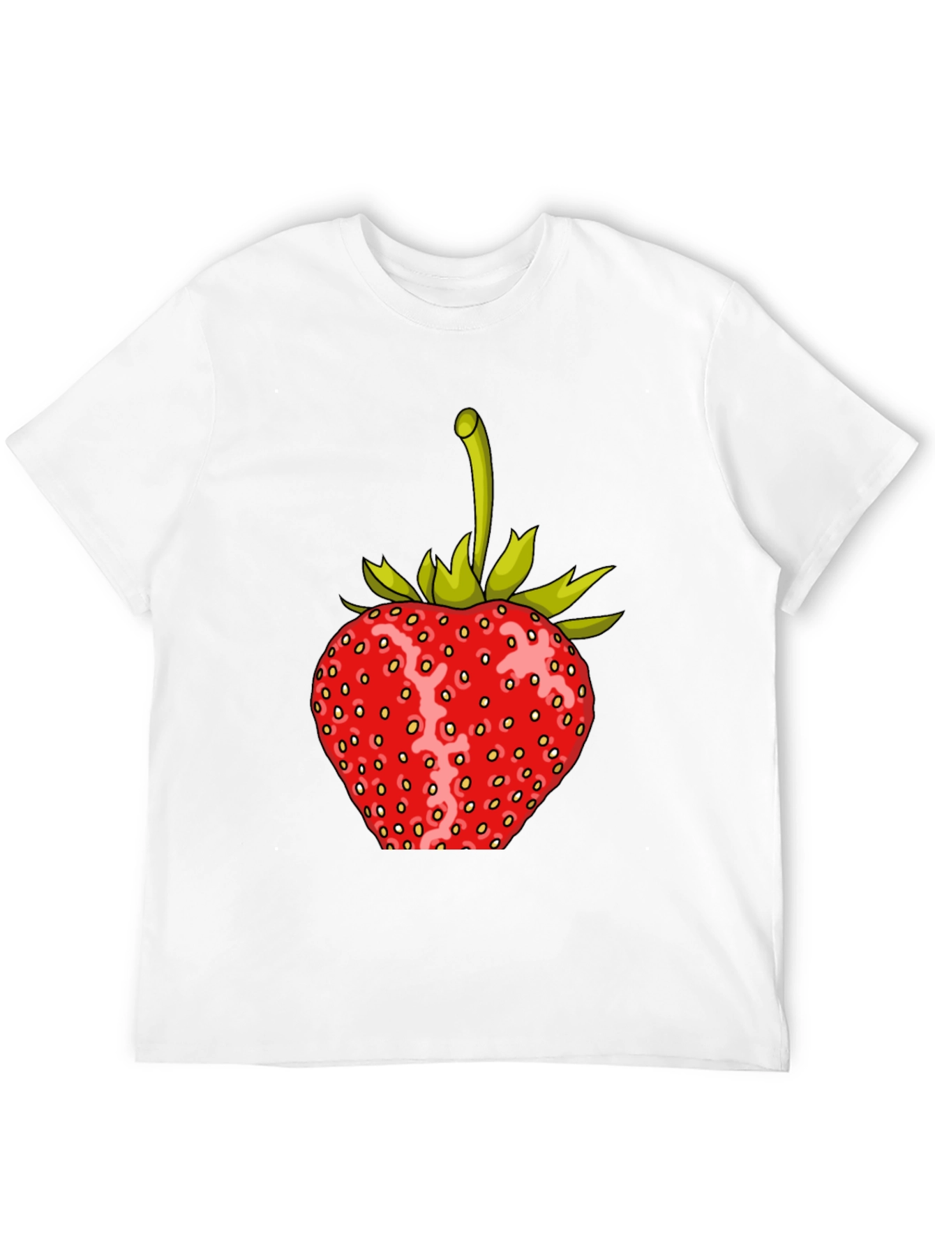 Black Strawberry Graphic Print T-Shirt view 12