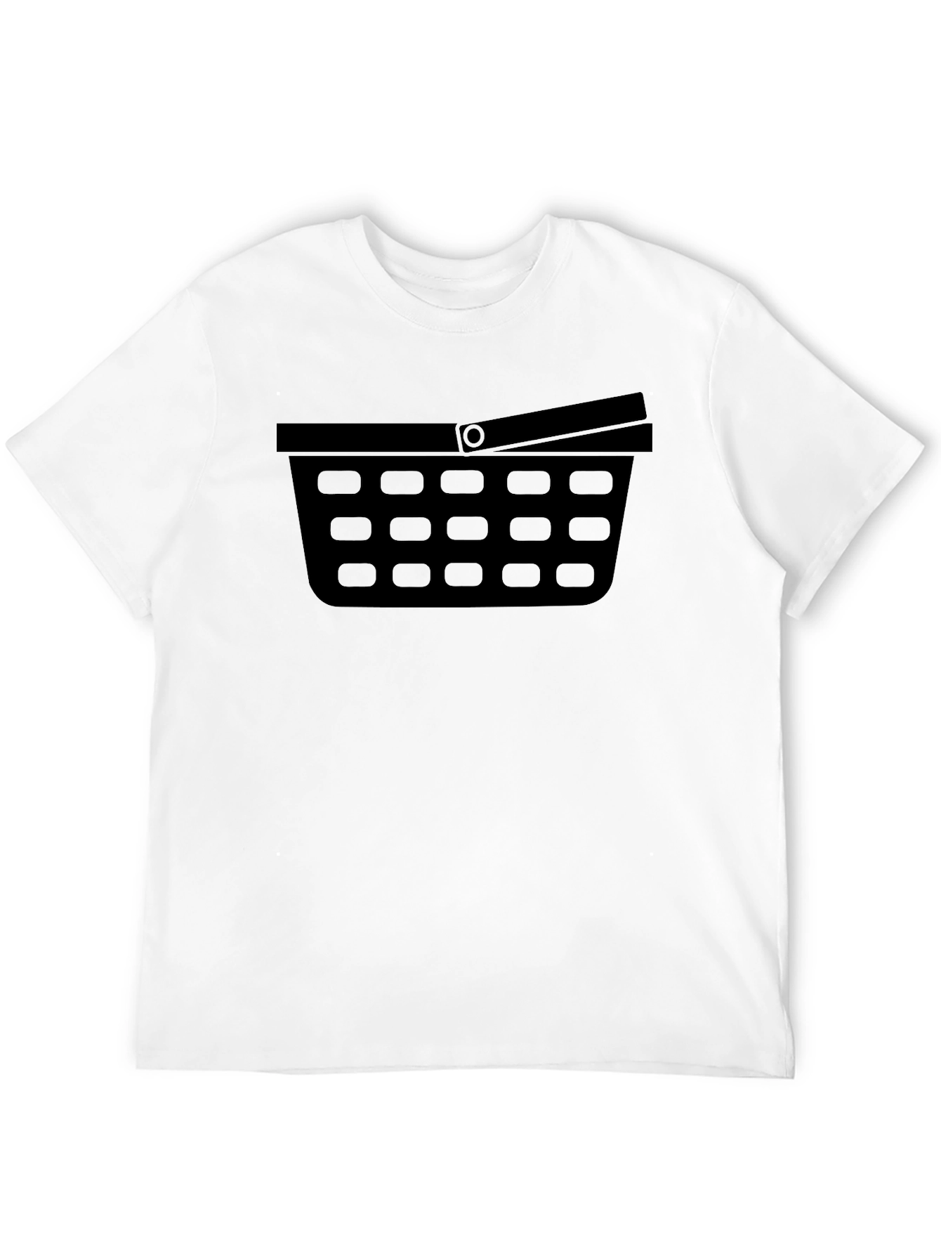 Black Basket Icon Black T-Shirt - Minimalist Graphic Tee view 12