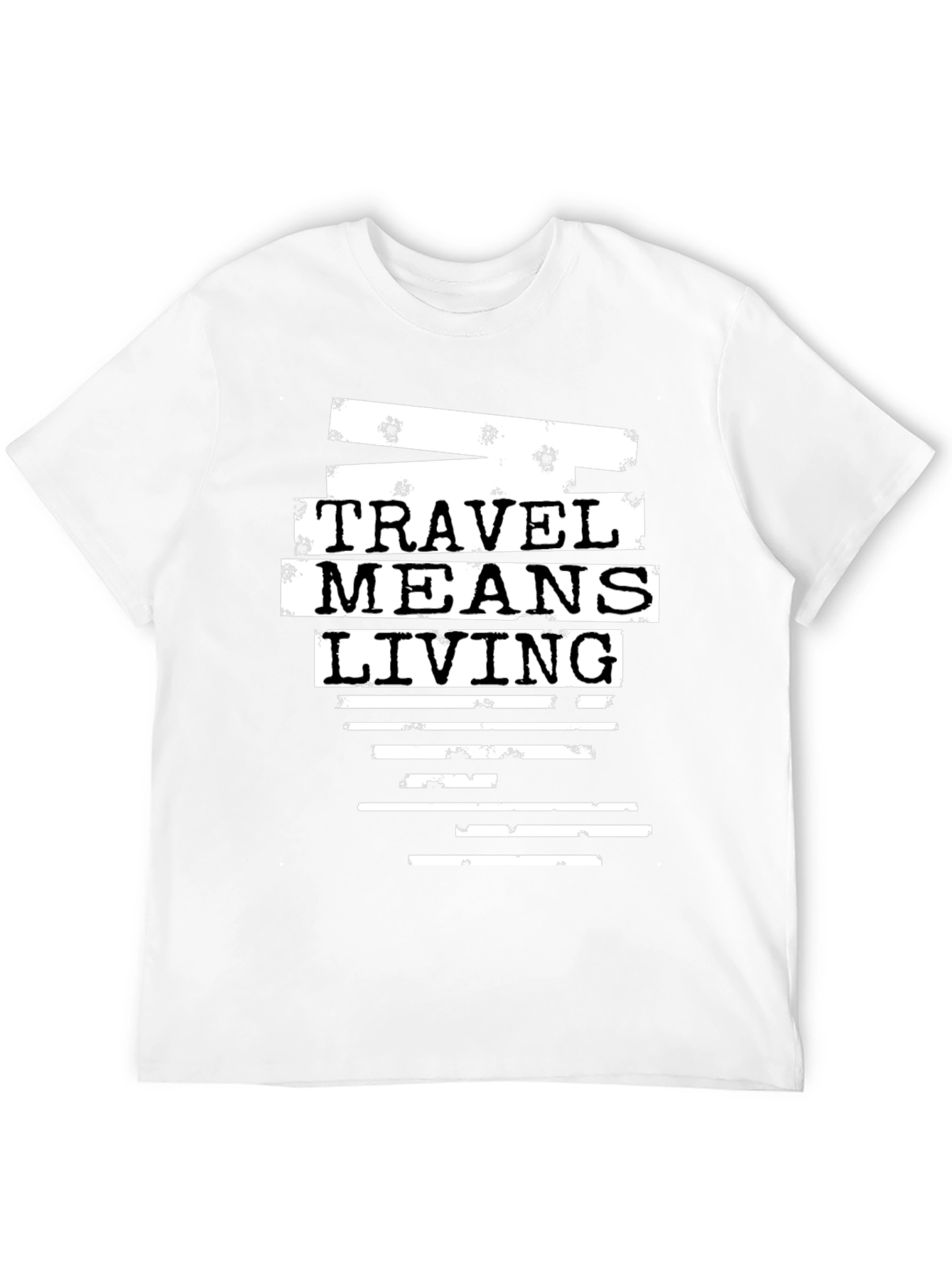 Black Travel Means Living Graphic T-Shirt view 12