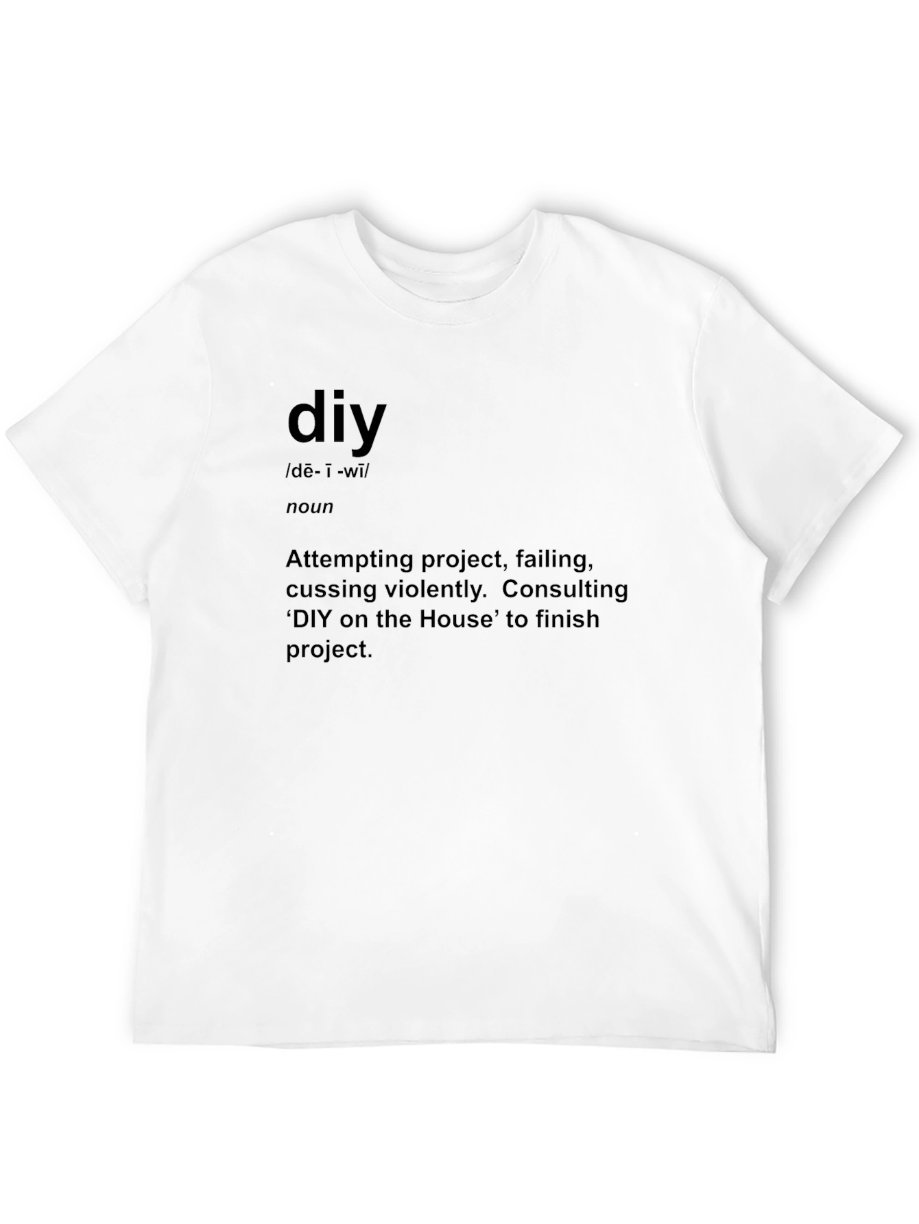 Black DIY Definition Graphic Tee - Black view 12