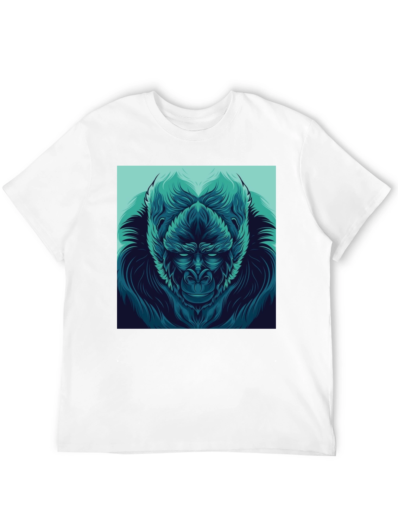Black Gorilla Graphic Print Black T-Shirt view 12