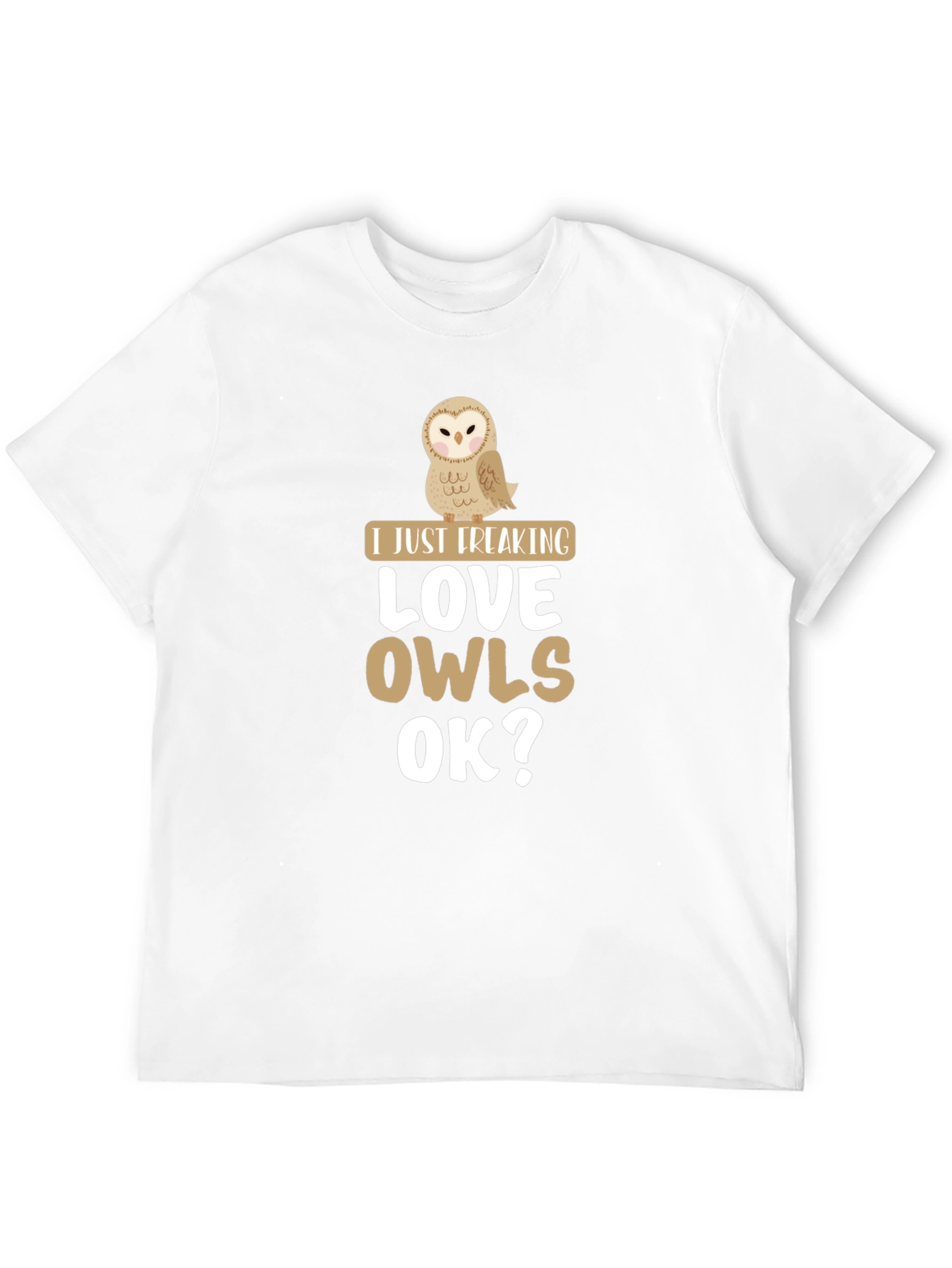 Black I Just Freaking Love Owls Graphic Tee view 12