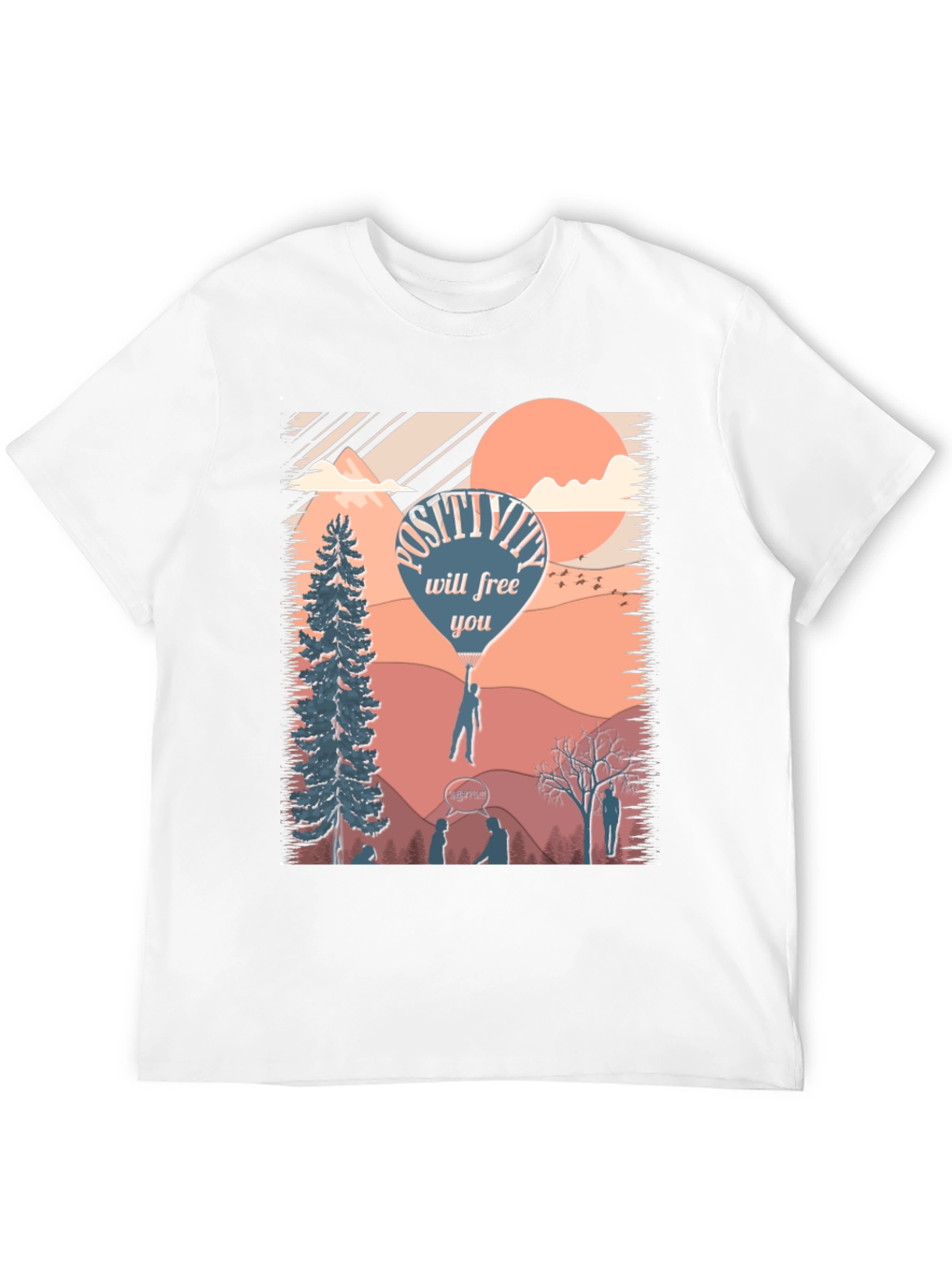 Black Positivity T-Shirt - Inspirational Design view 12