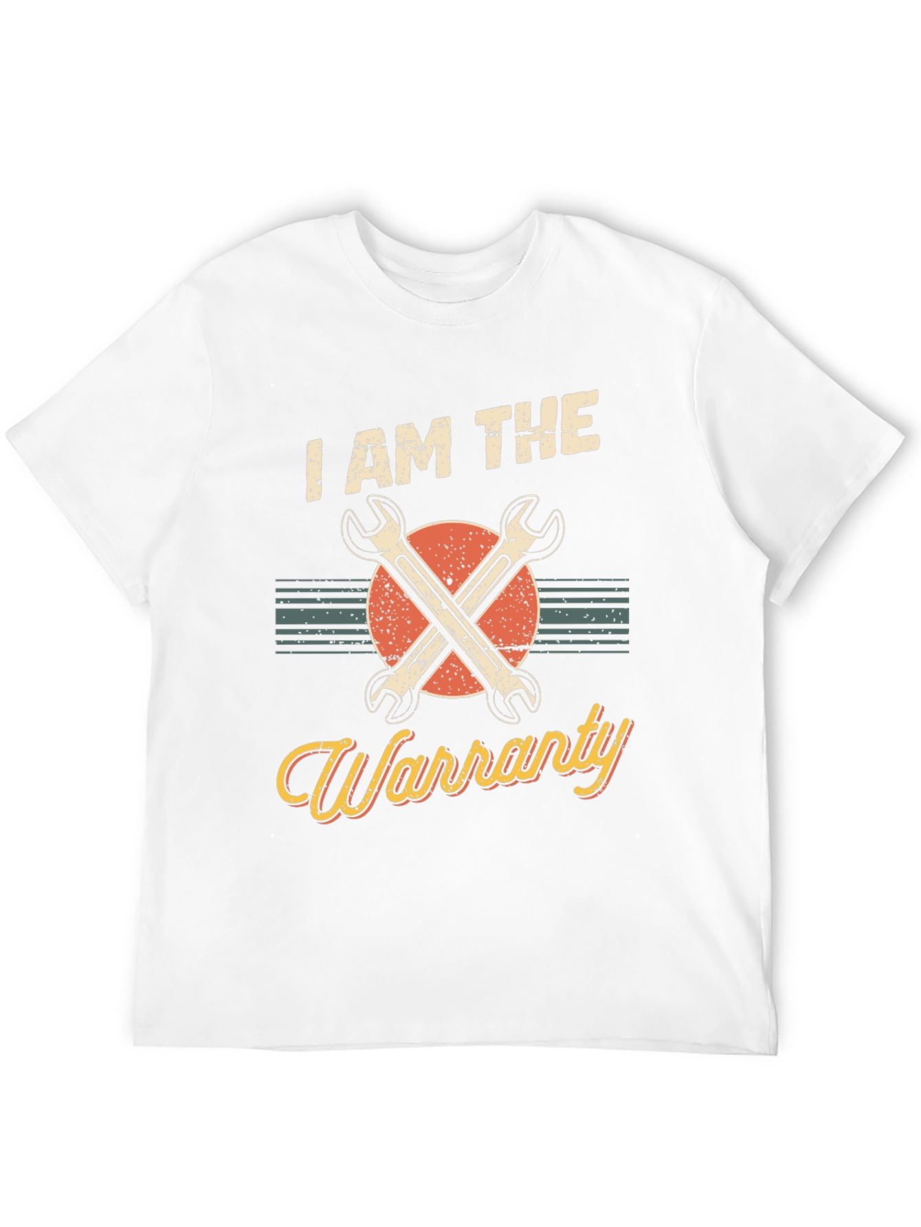 Black I AM THE Warranty Mechanic Graphic T-Shirt view 12