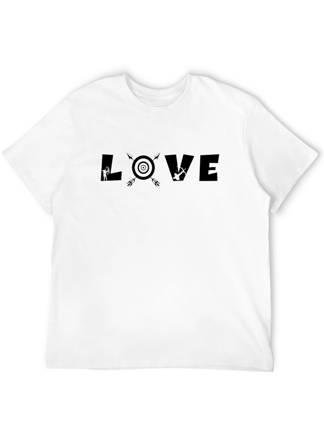 Black Archery LOVE Graphic Tee - Black Casual Shirt view 12