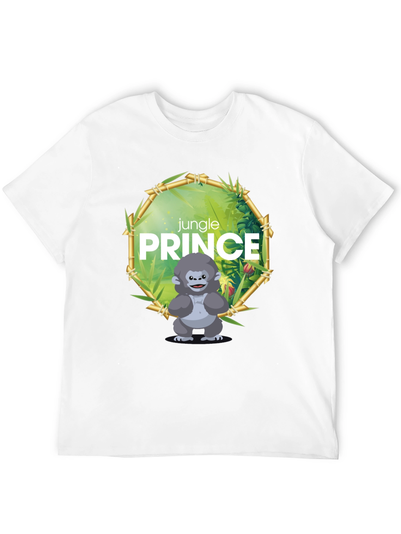 Black Jungle Prince Gorilla Graphic Tee view 12