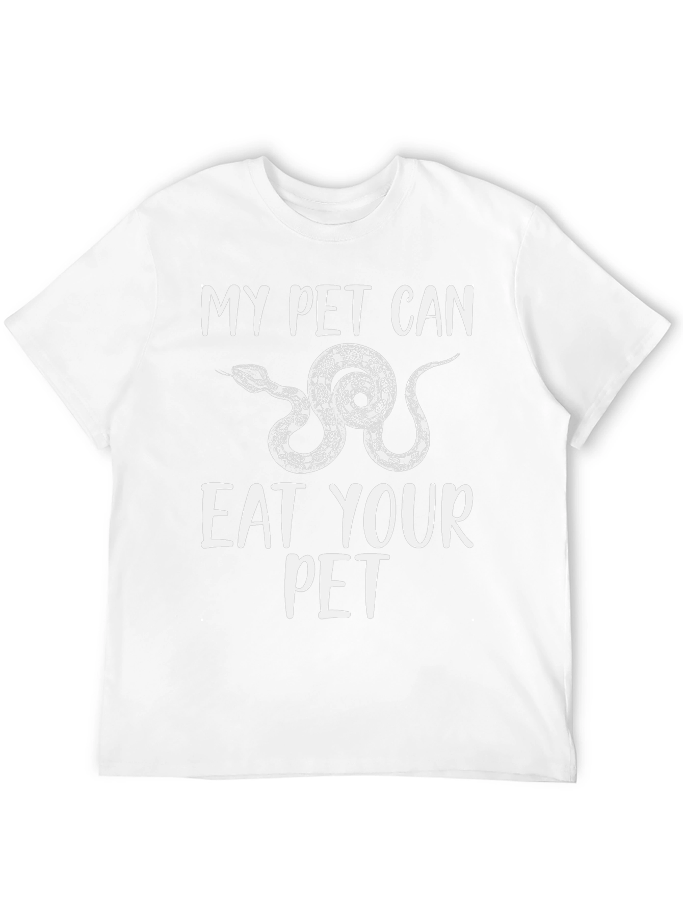 Black My Pet Can Eat Your Pet Graphic Tee view 12