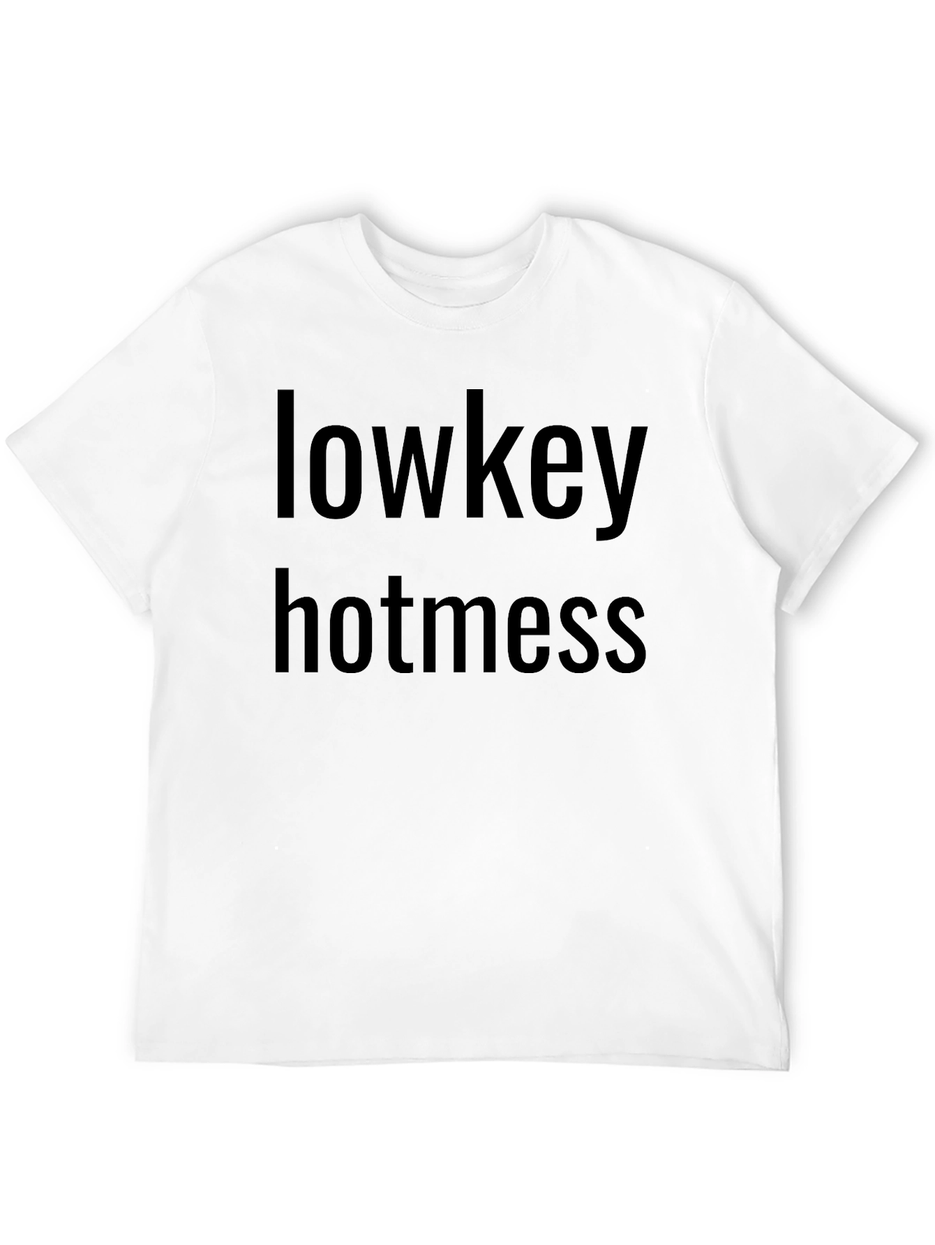 Black Lowkey Hotness T-Shirt - Men's Black Tee view 12