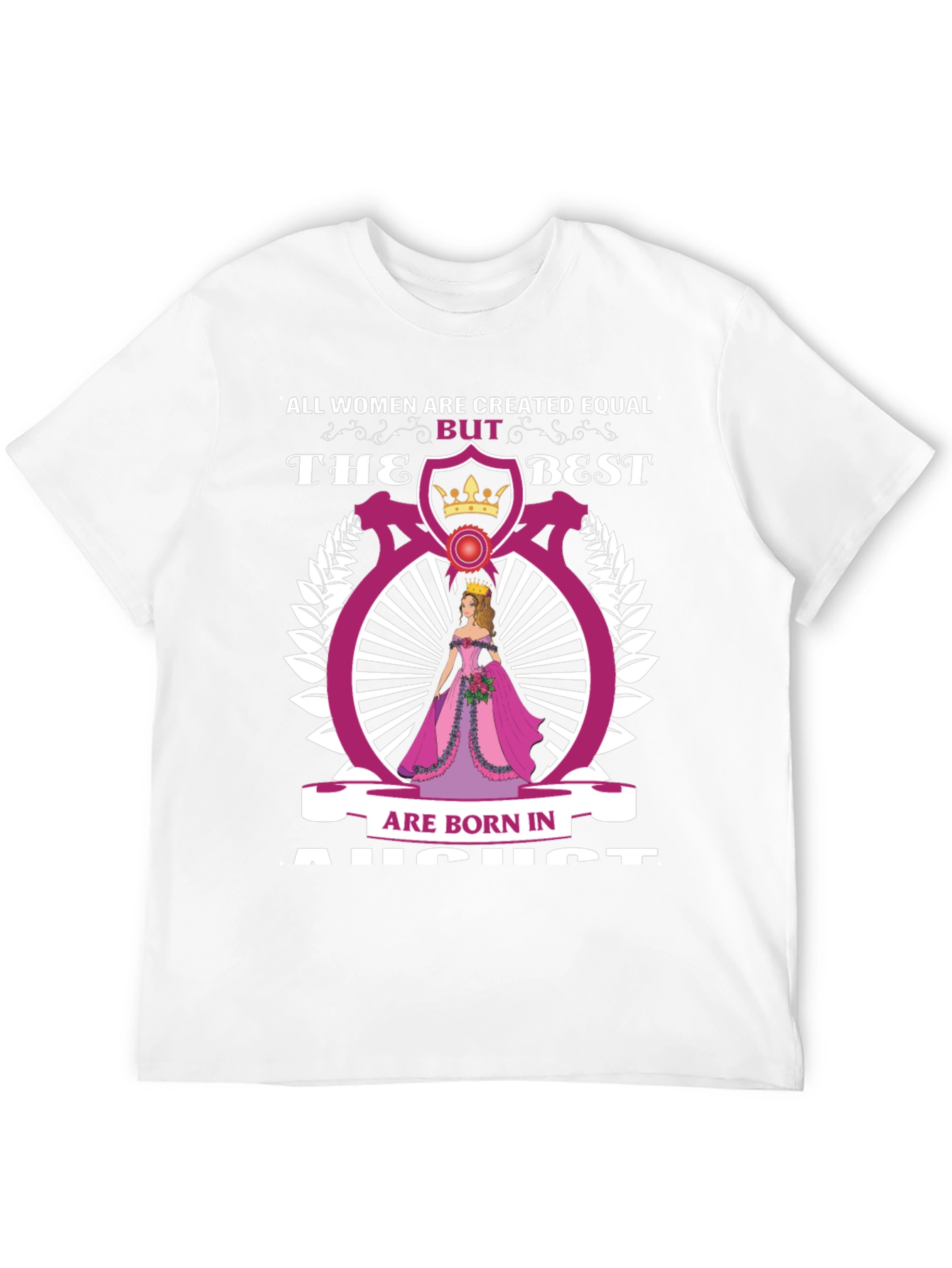 Black August Birthday Queen T-Shirt - All Women Created Equal view 12