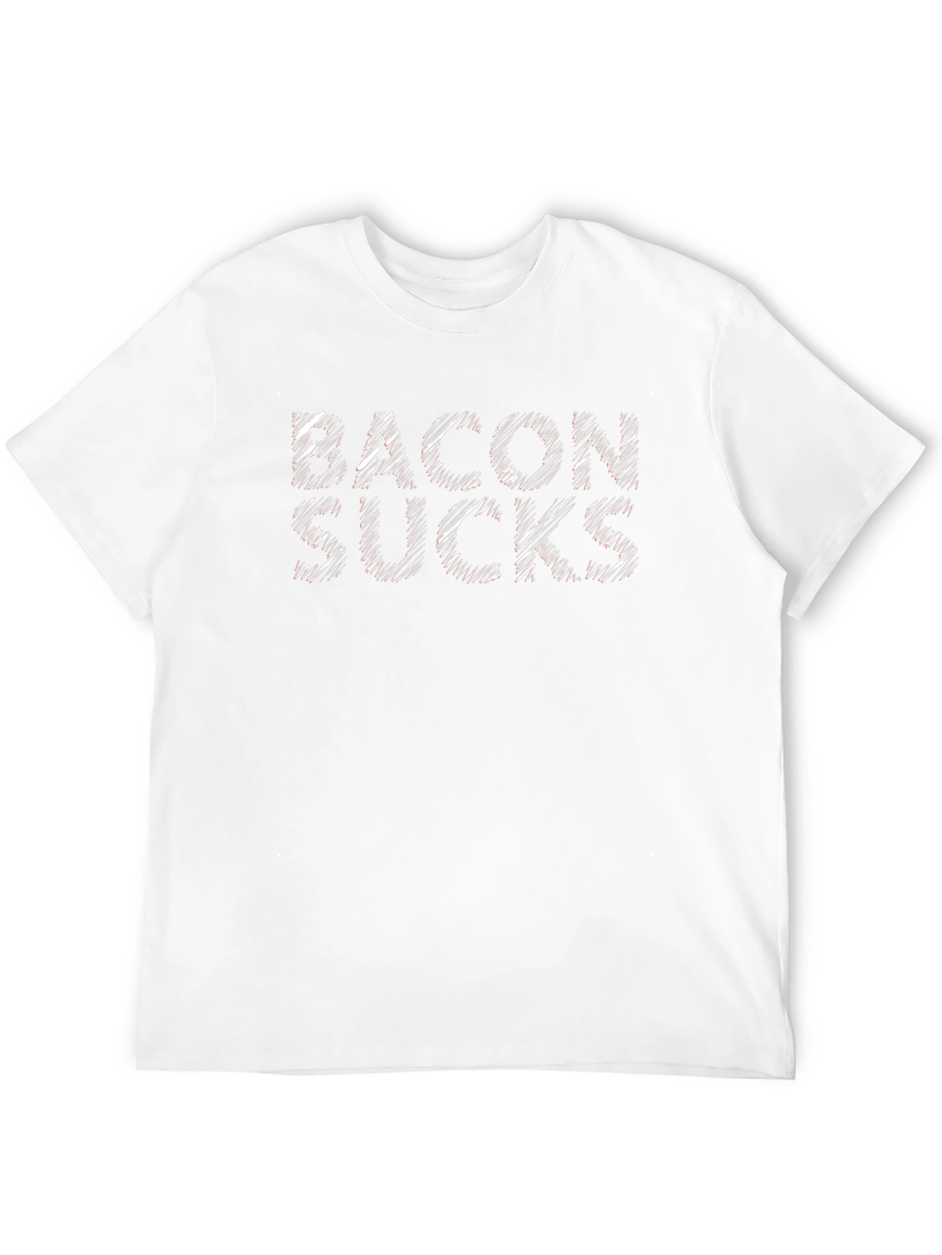 Black Bacon Sucks Graphic Black T-Shirt view 12