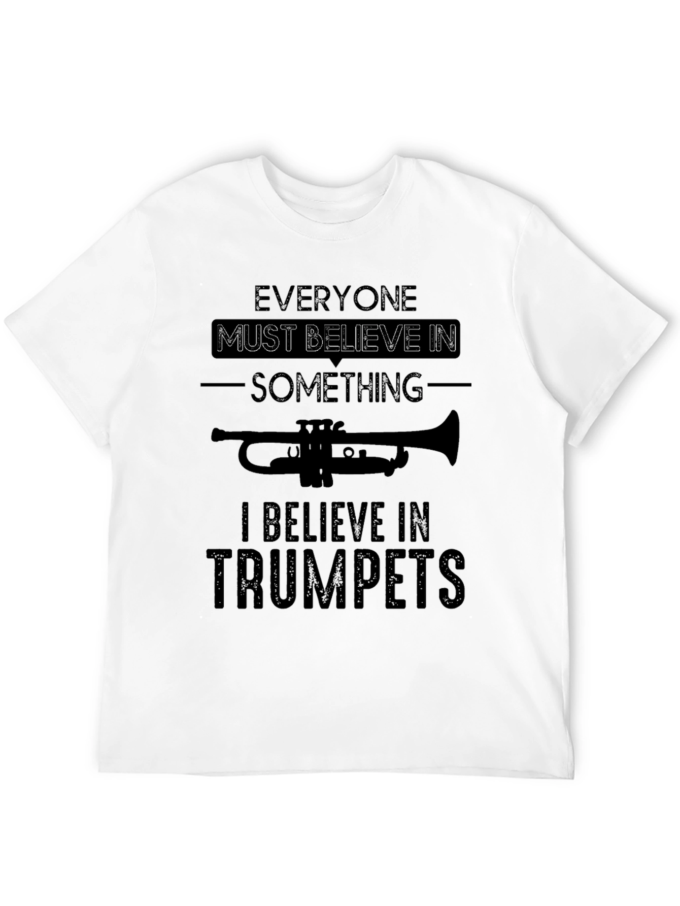 Black Trumpet Believer Graphic T-Shirt view 12