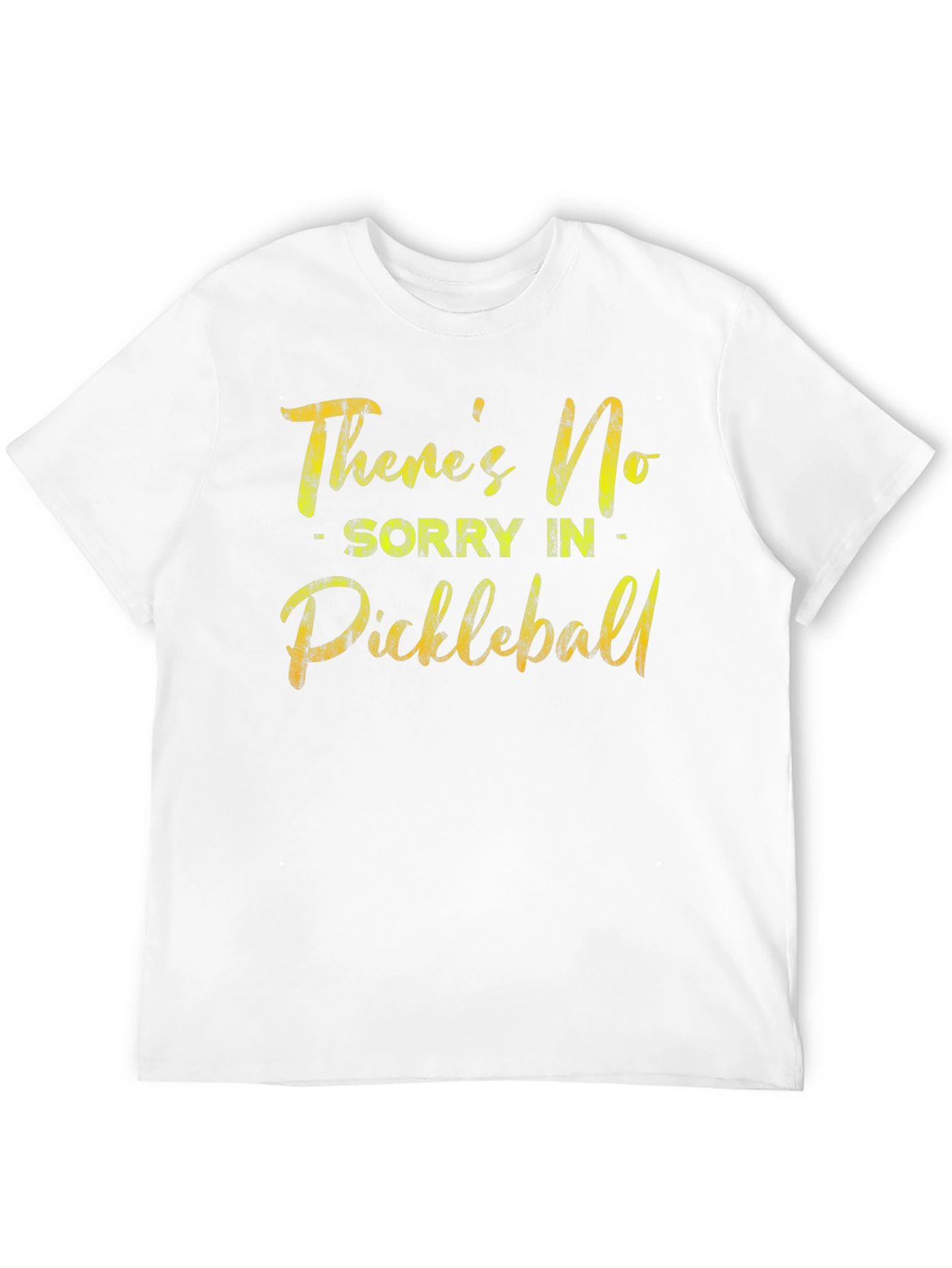 Black Funny Pickleball T-Shirt - There's No Sorry view 12