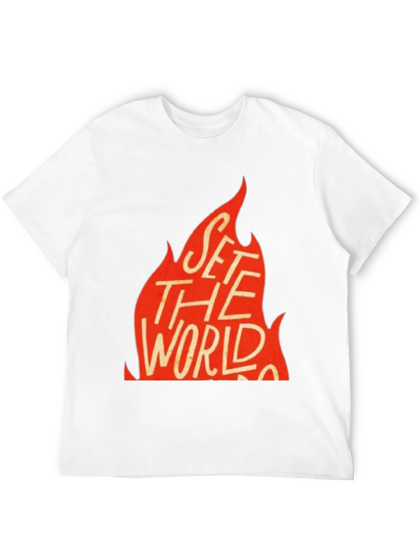 Black Set the World on Fire Graphic Tee - Black view 12