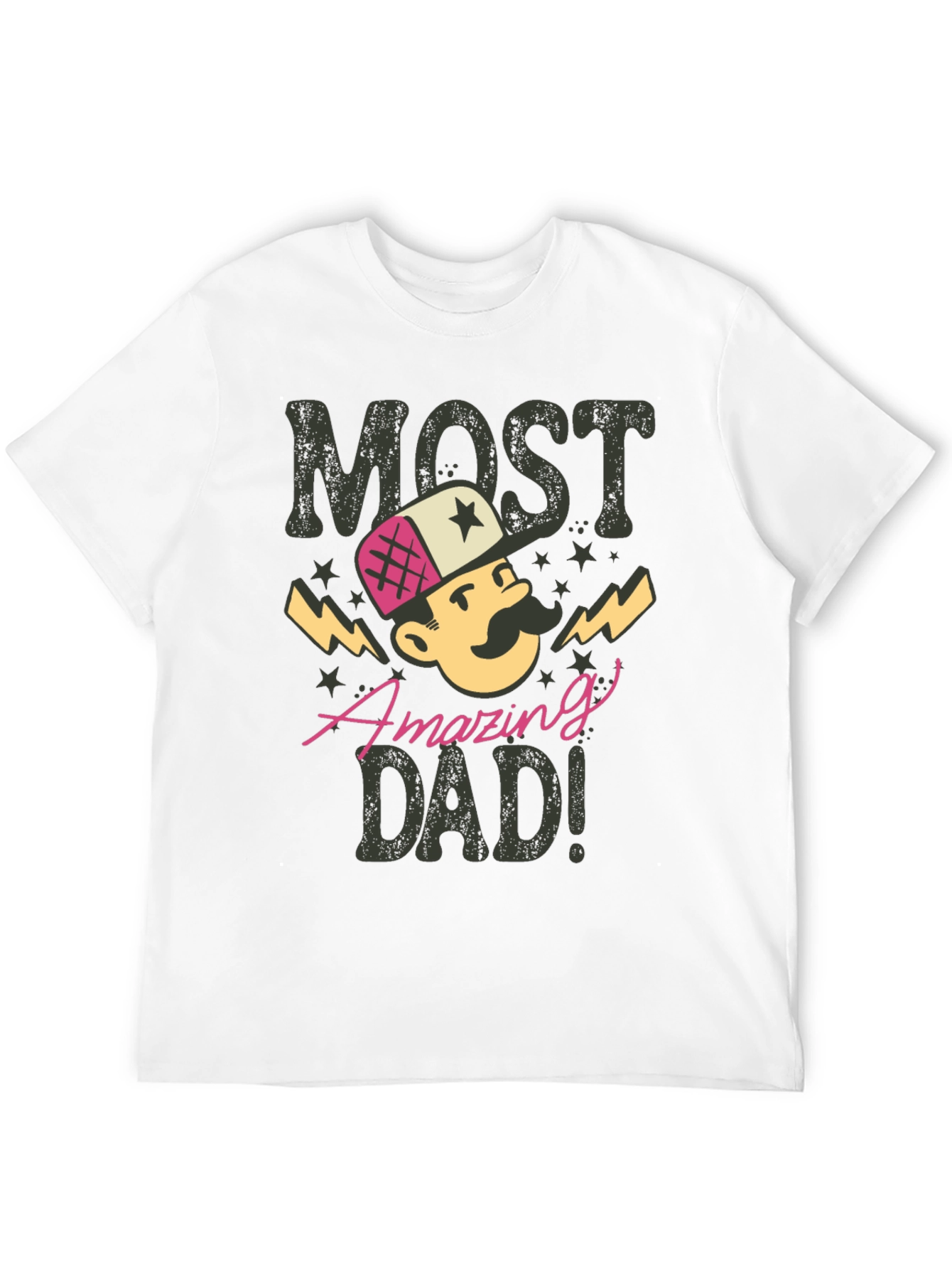Black Most Amazing Dad T-Shirt - Novelty Gift for Father's Day! view 12