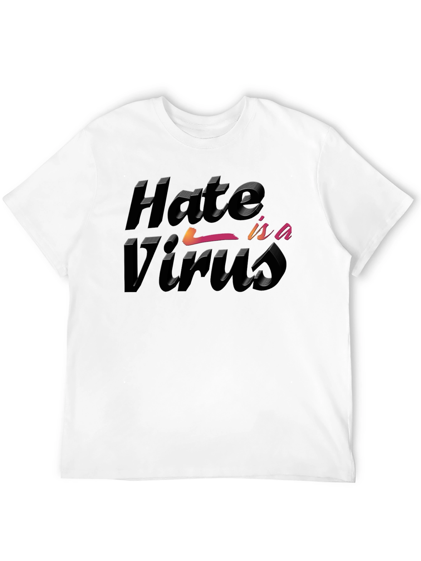 Hate is a Virus Graphic T-Shirt - 12