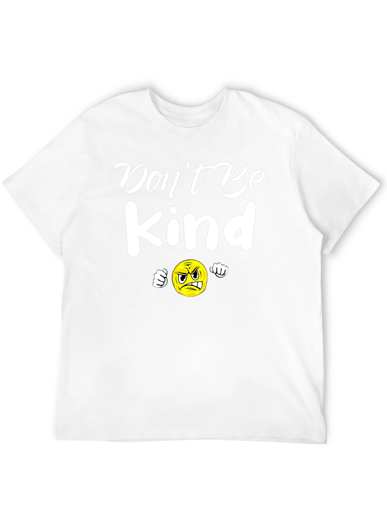 Black Don't Be Kind T-Shirt - Funny Angry Emoji Tee view 12