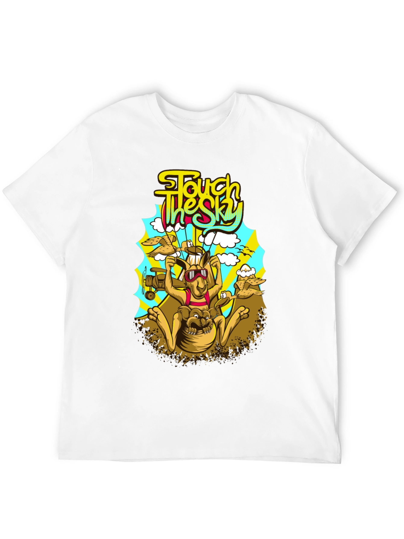 Black Touch the Sky Kangaroo T-Shirt view 12