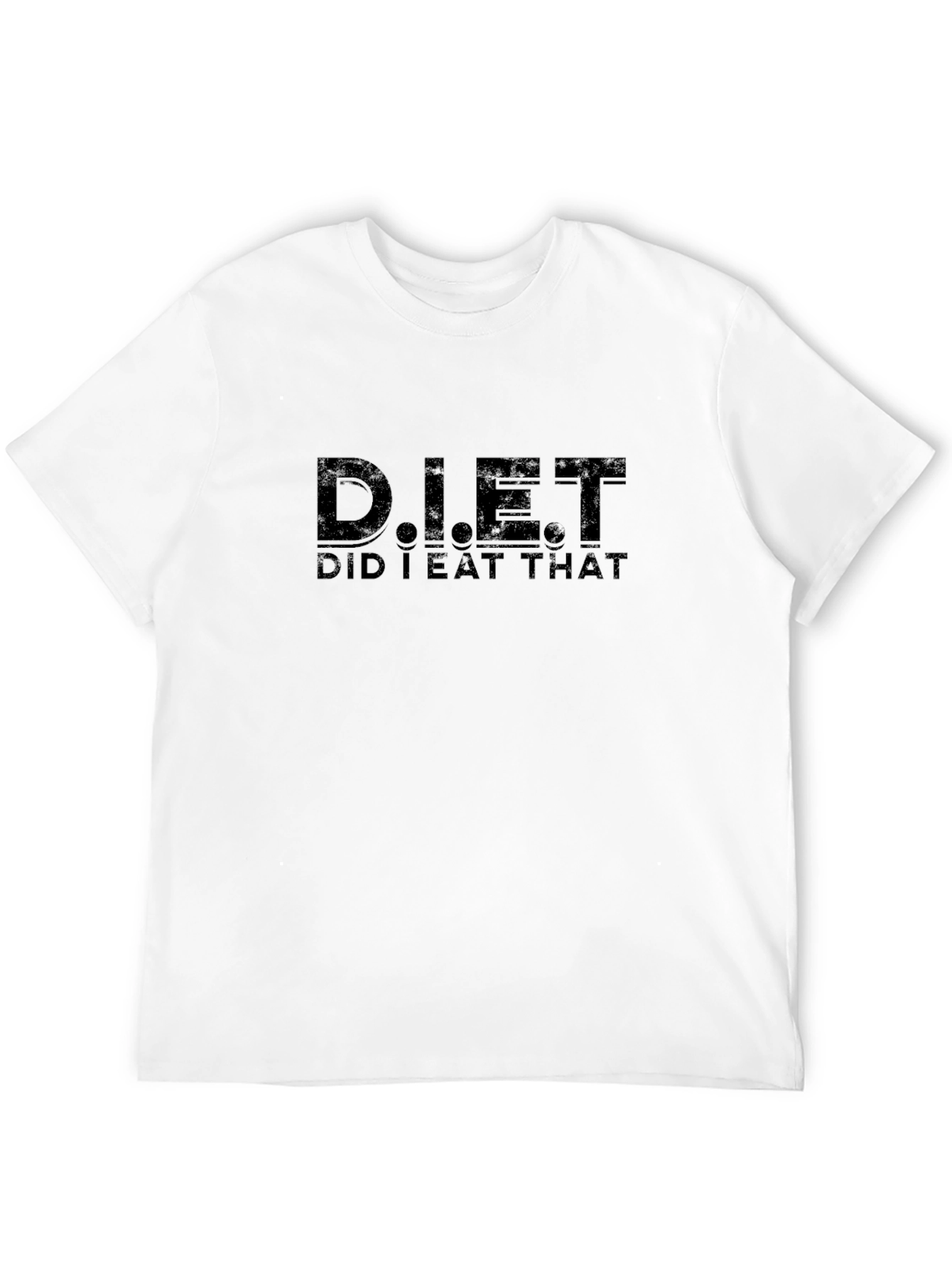 Black Diet Did I Eat That Funny Graphic T-Shirt view 12