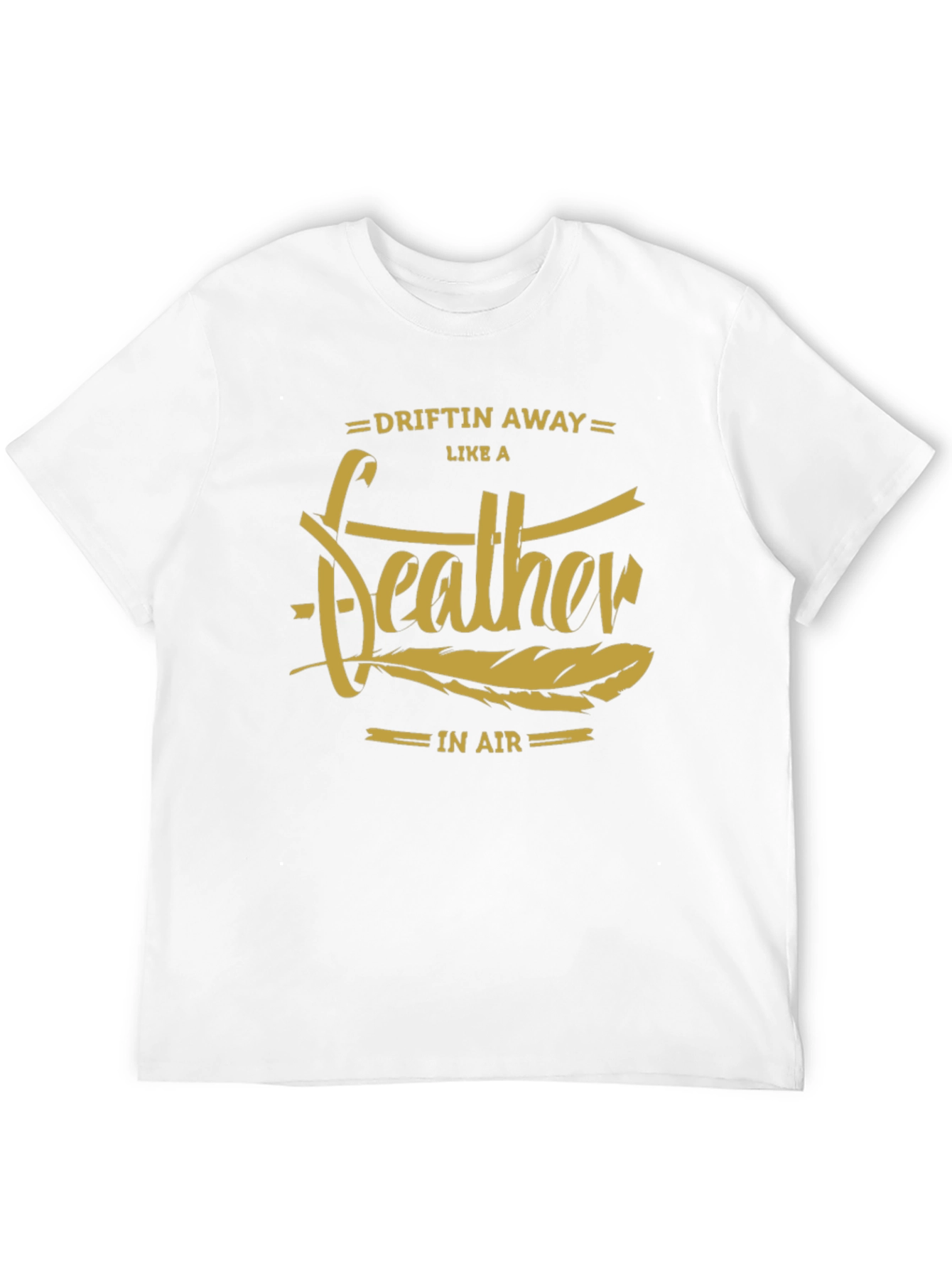 Black Driftin' Away Feather Graphic T-Shirt view 12