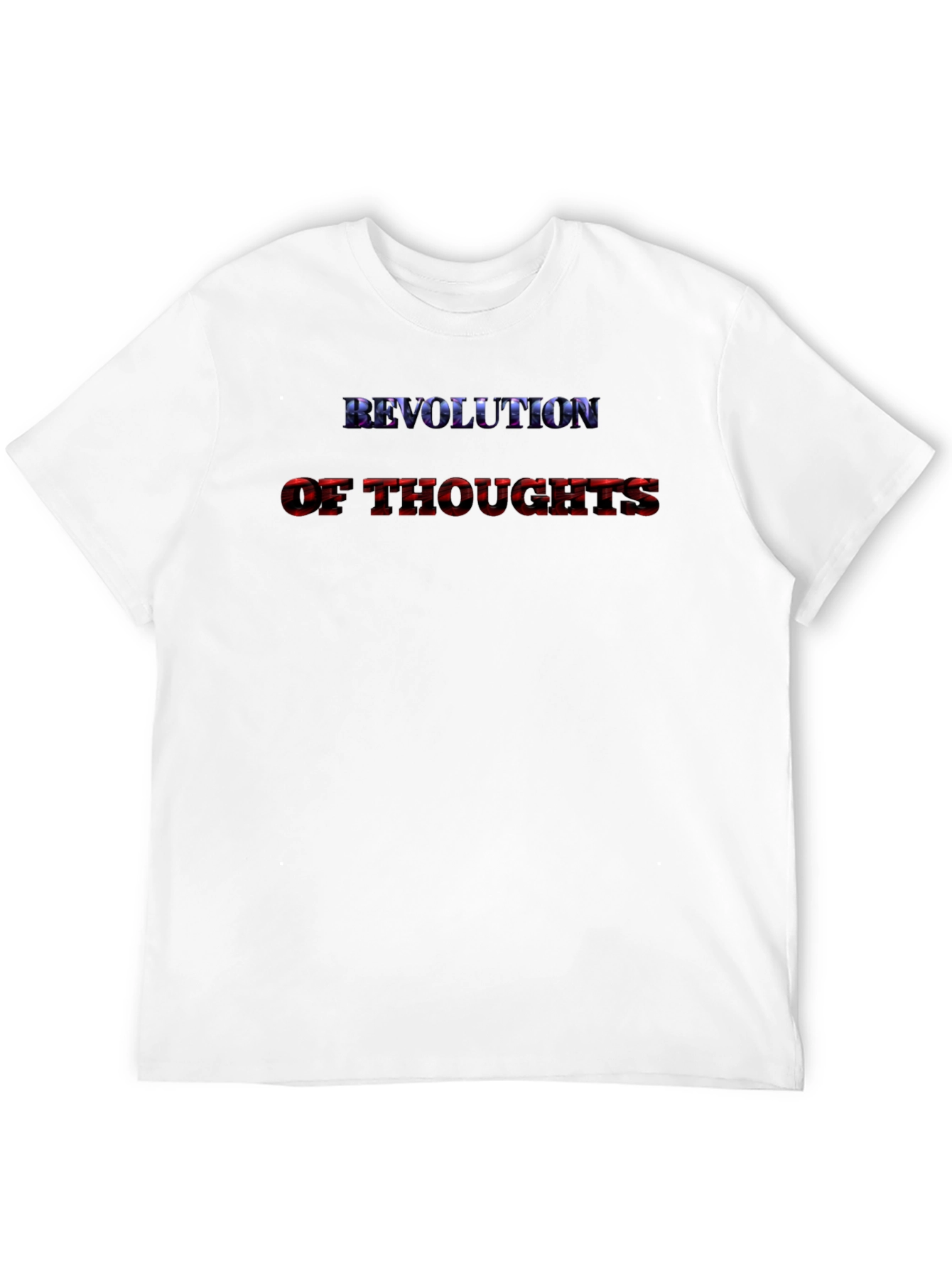 Black Revolution of Thoughts Graphic Tee - Black Cotton Shirt view 12