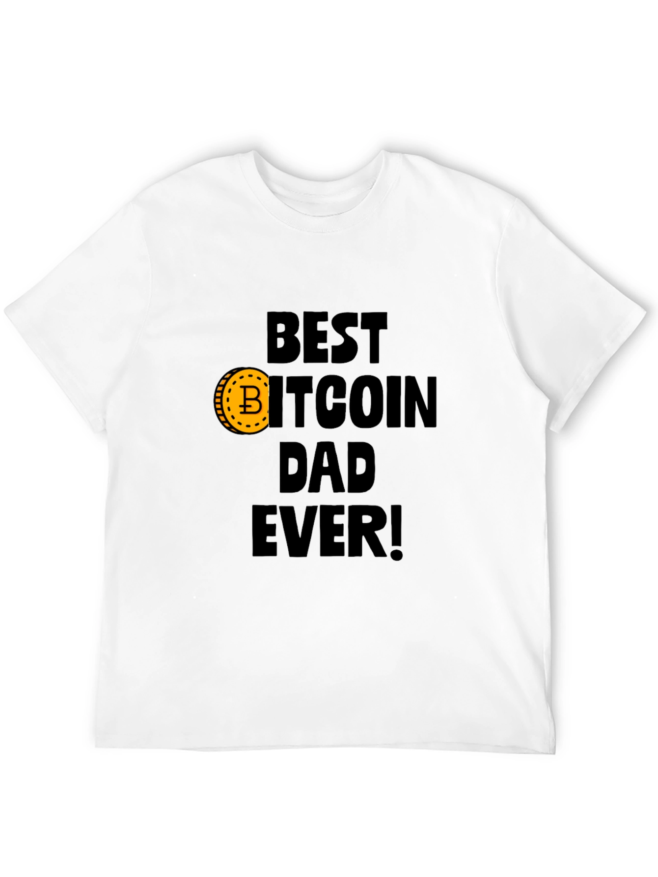 Black Best Bitcoin Dad Ever Black T-Shirt view 12