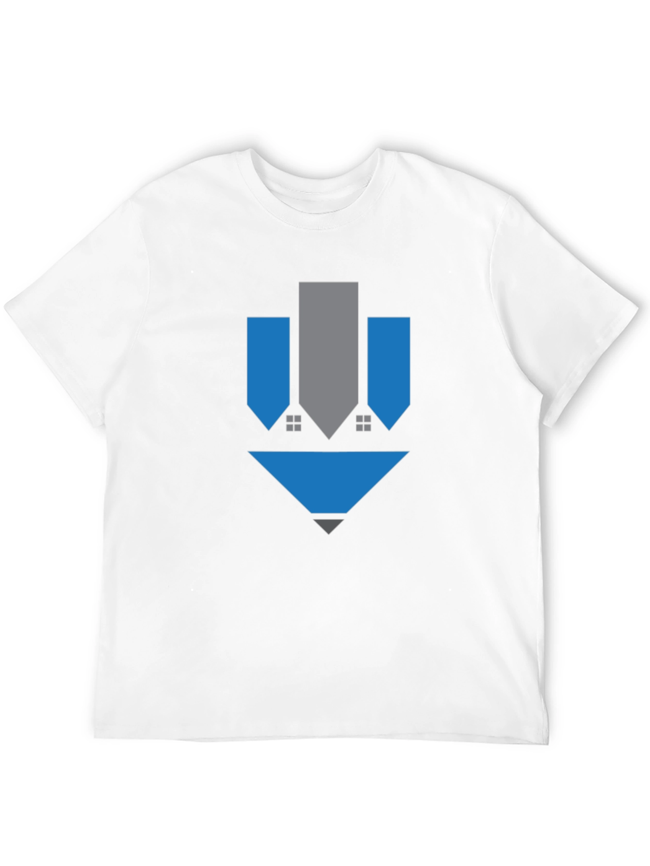 Black Geometric Arrow Graphic Tee - Stylish Minimalist Design view 12