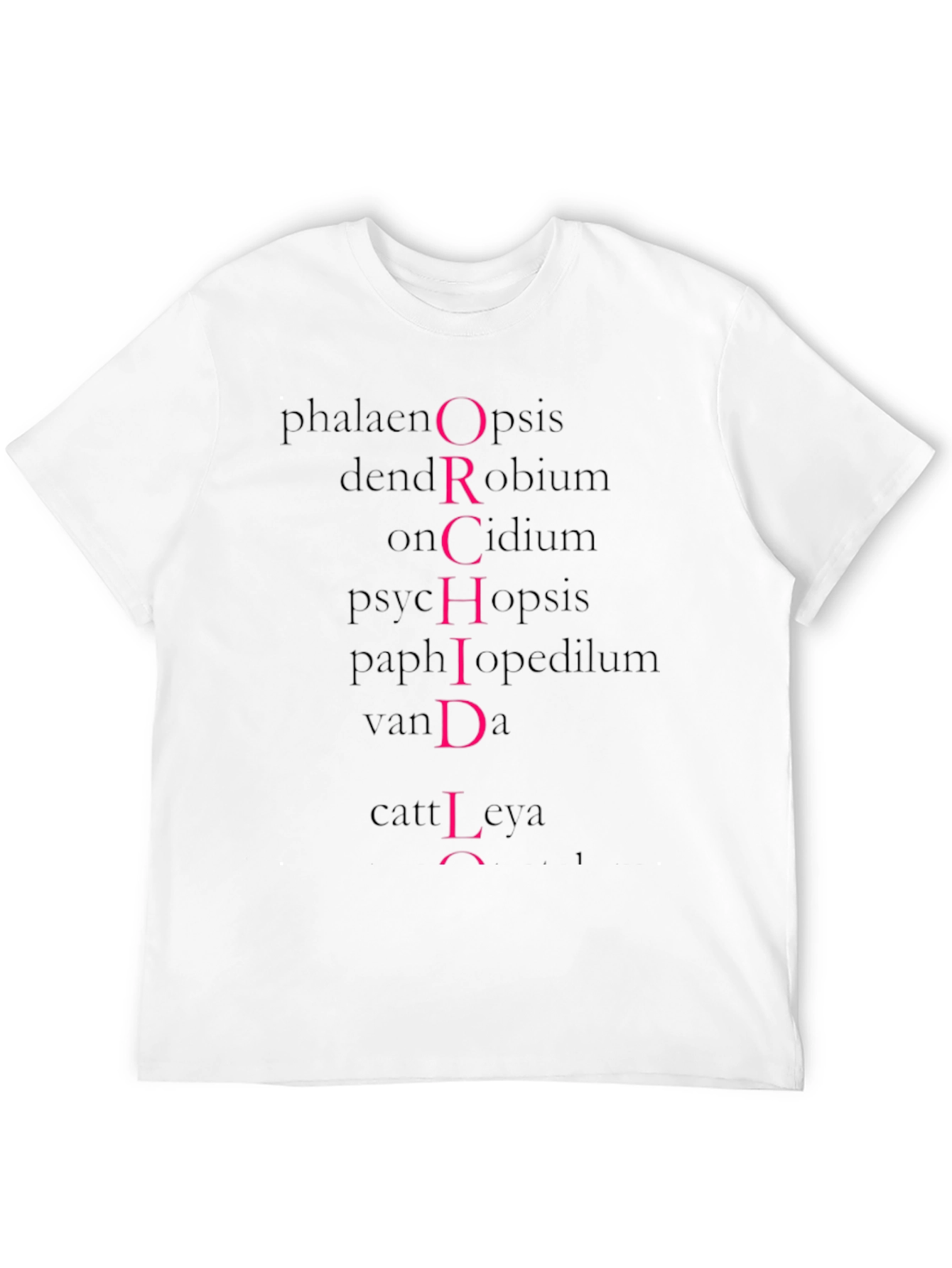 Black Botanical Orchid T-Shirt - Unique Floral Tee for Plant Lovers view 12