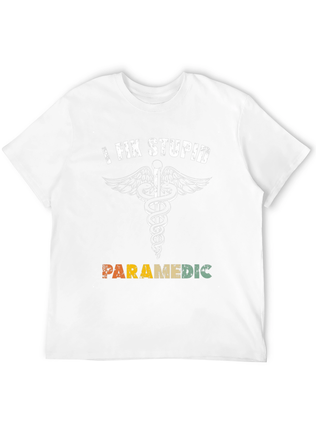 Black I Fix Stupid Paramedic T-Shirt view 12