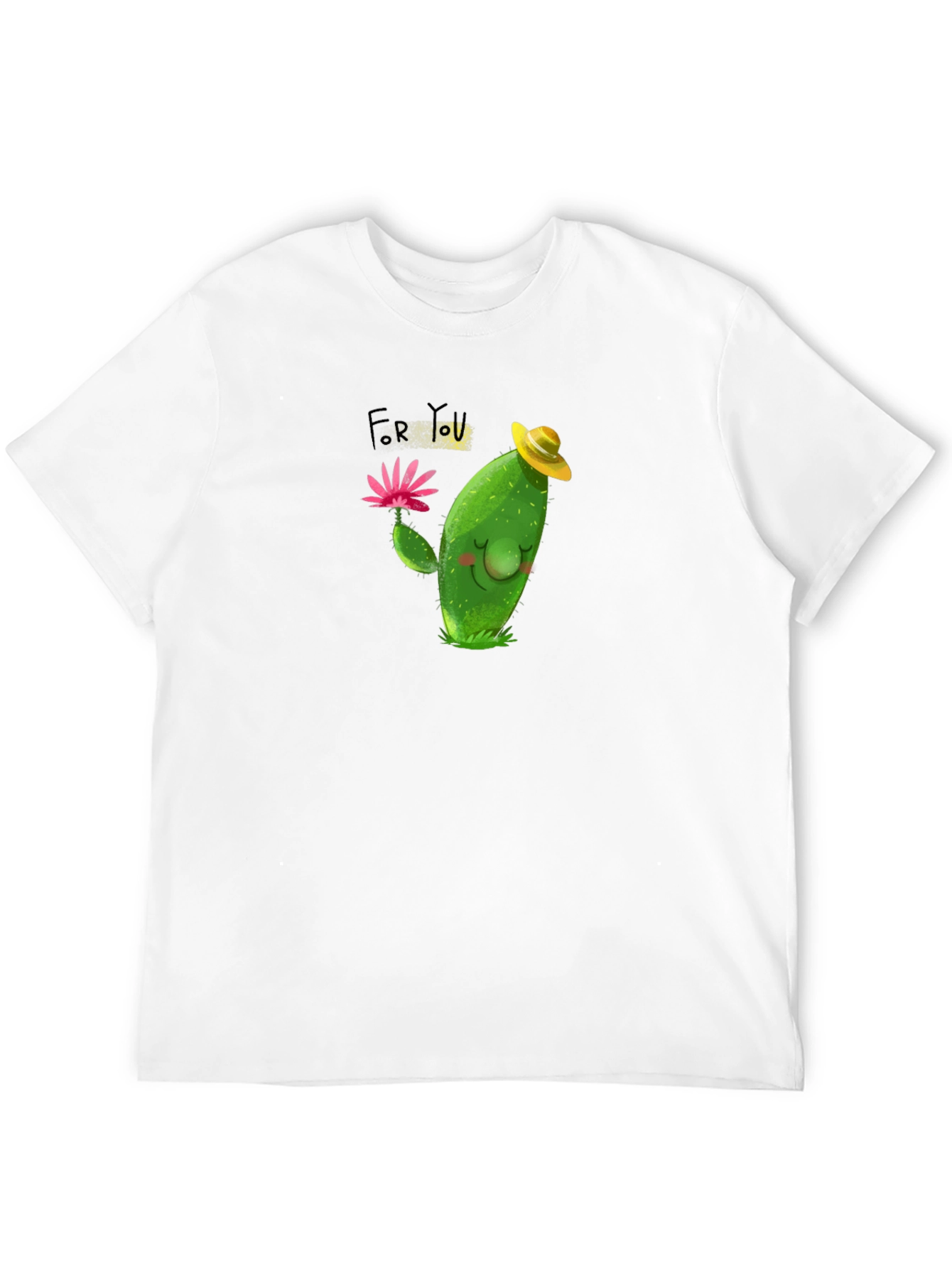 Black Cute Cactus T-Shirt - For You Gift view 12