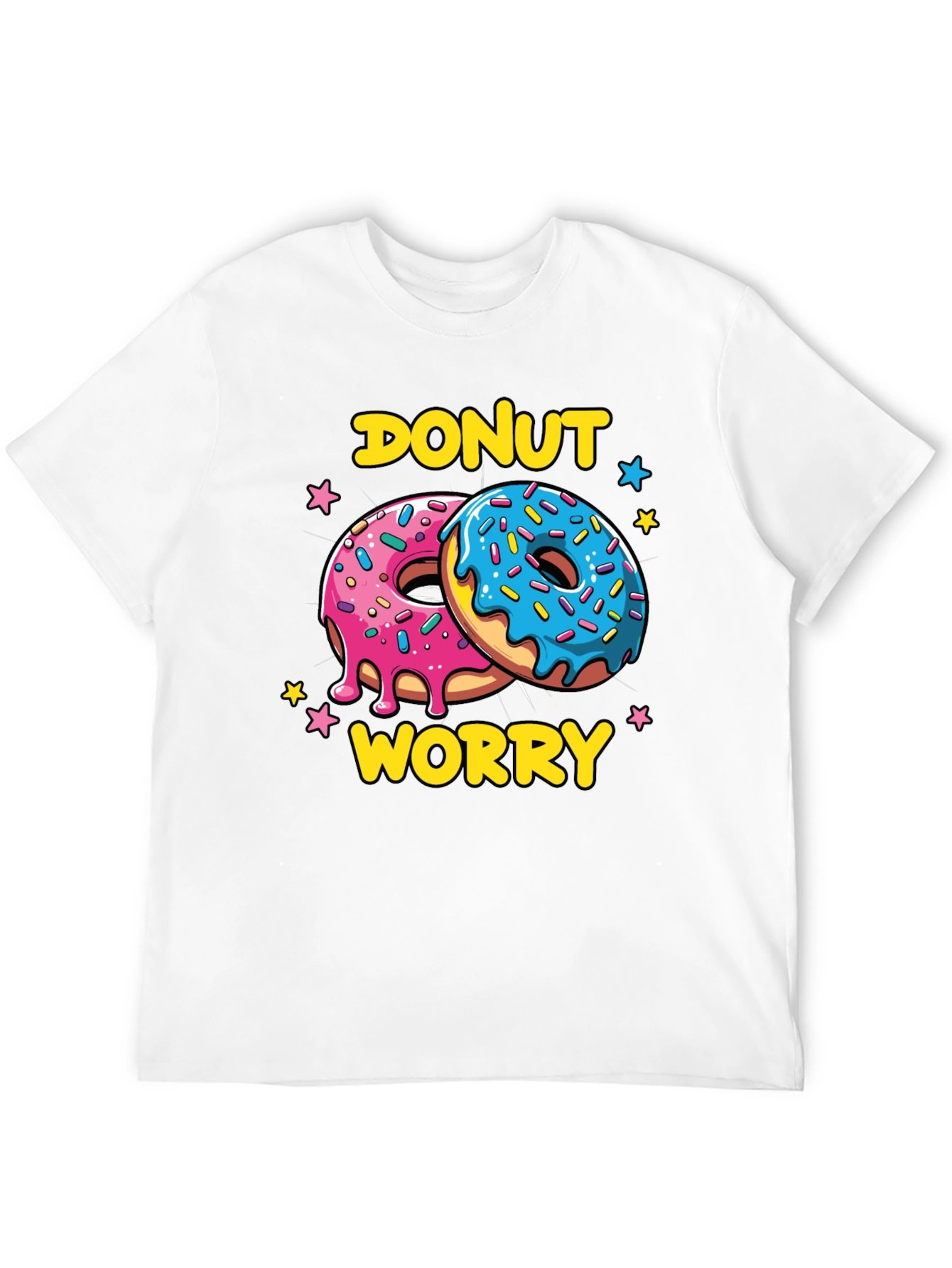 Black Donut Worry Graphic Tee - Comfort and Style view 12