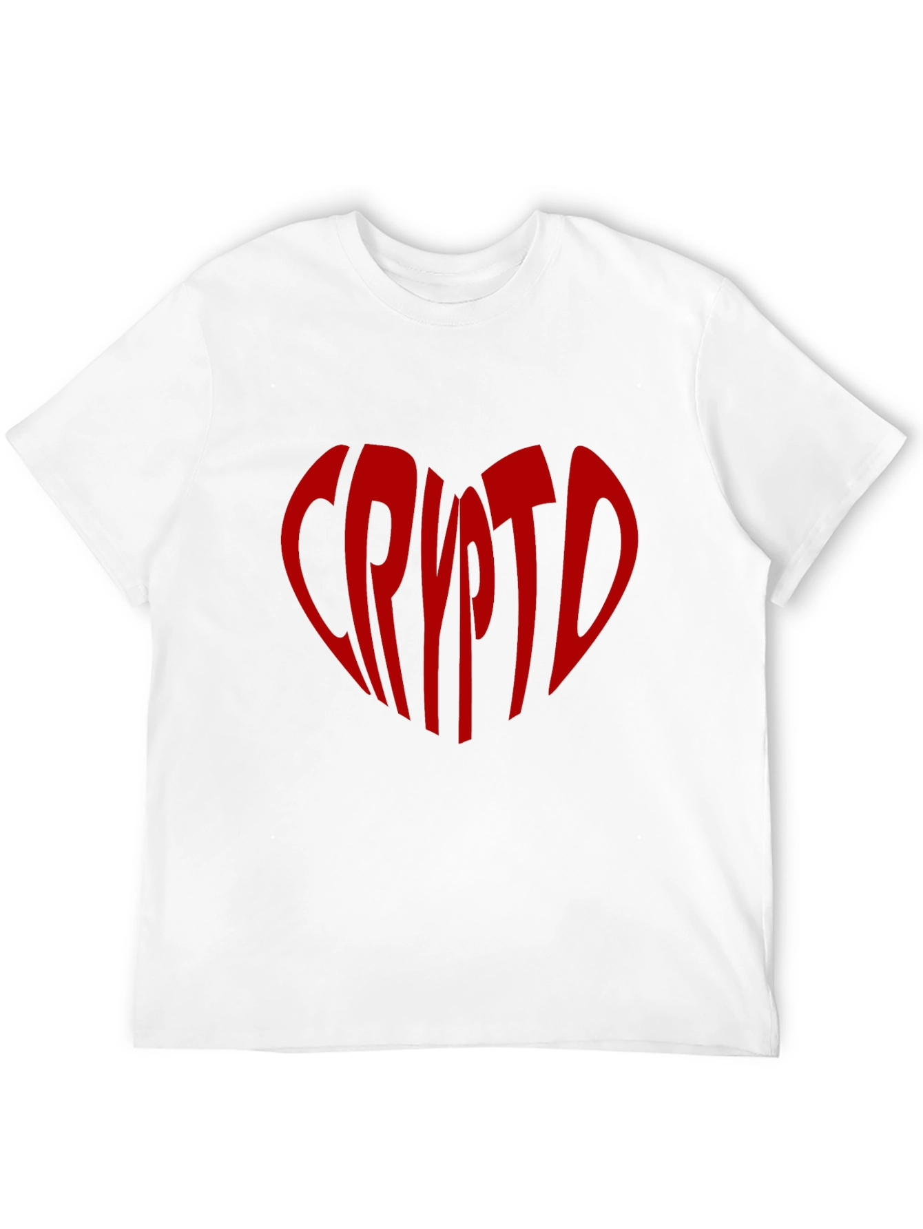 Black Crypto Heart Tee - Black T-Shirt view 12