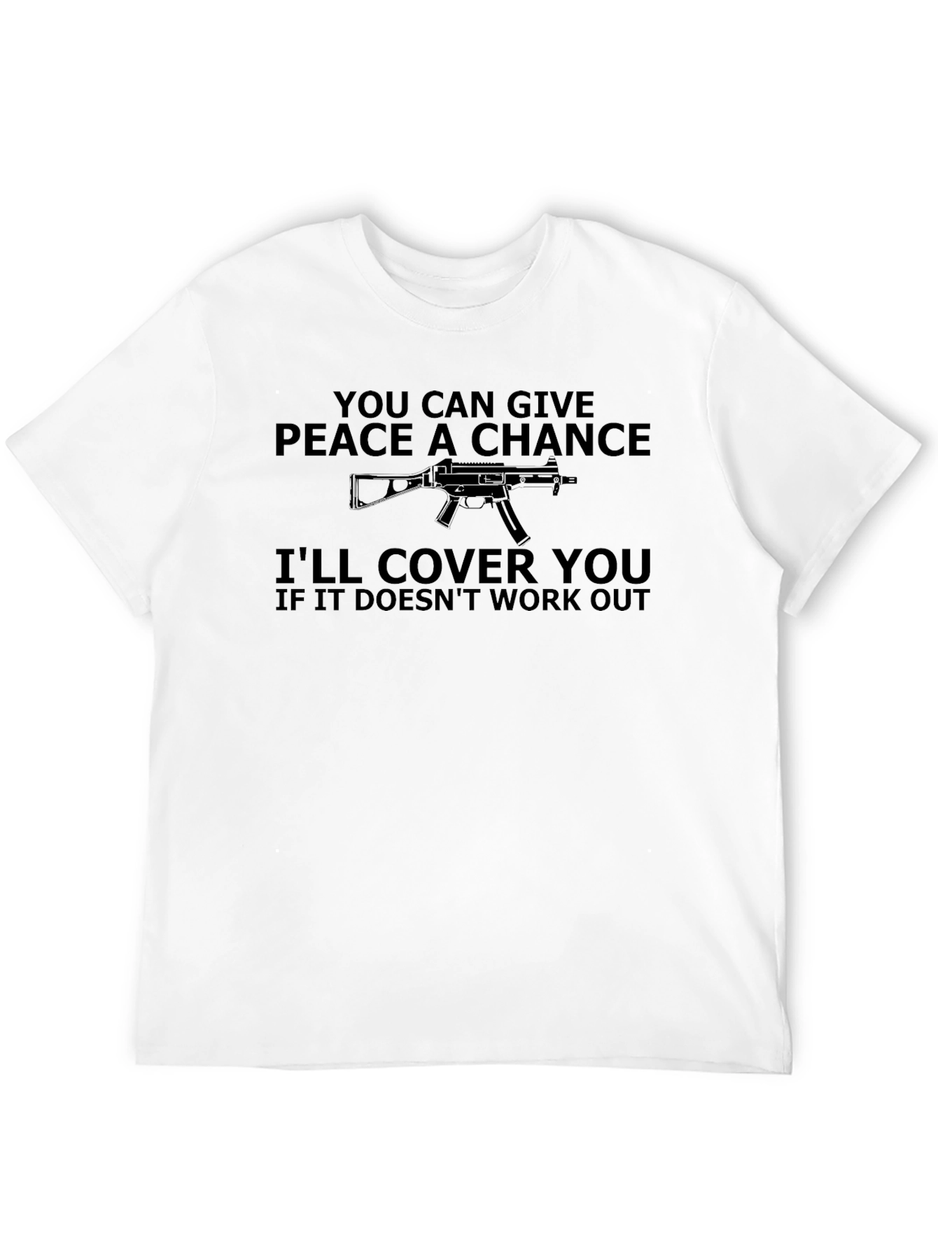 Black Peace A Chance Men's Graphic Tee - I'll Cover You view 12