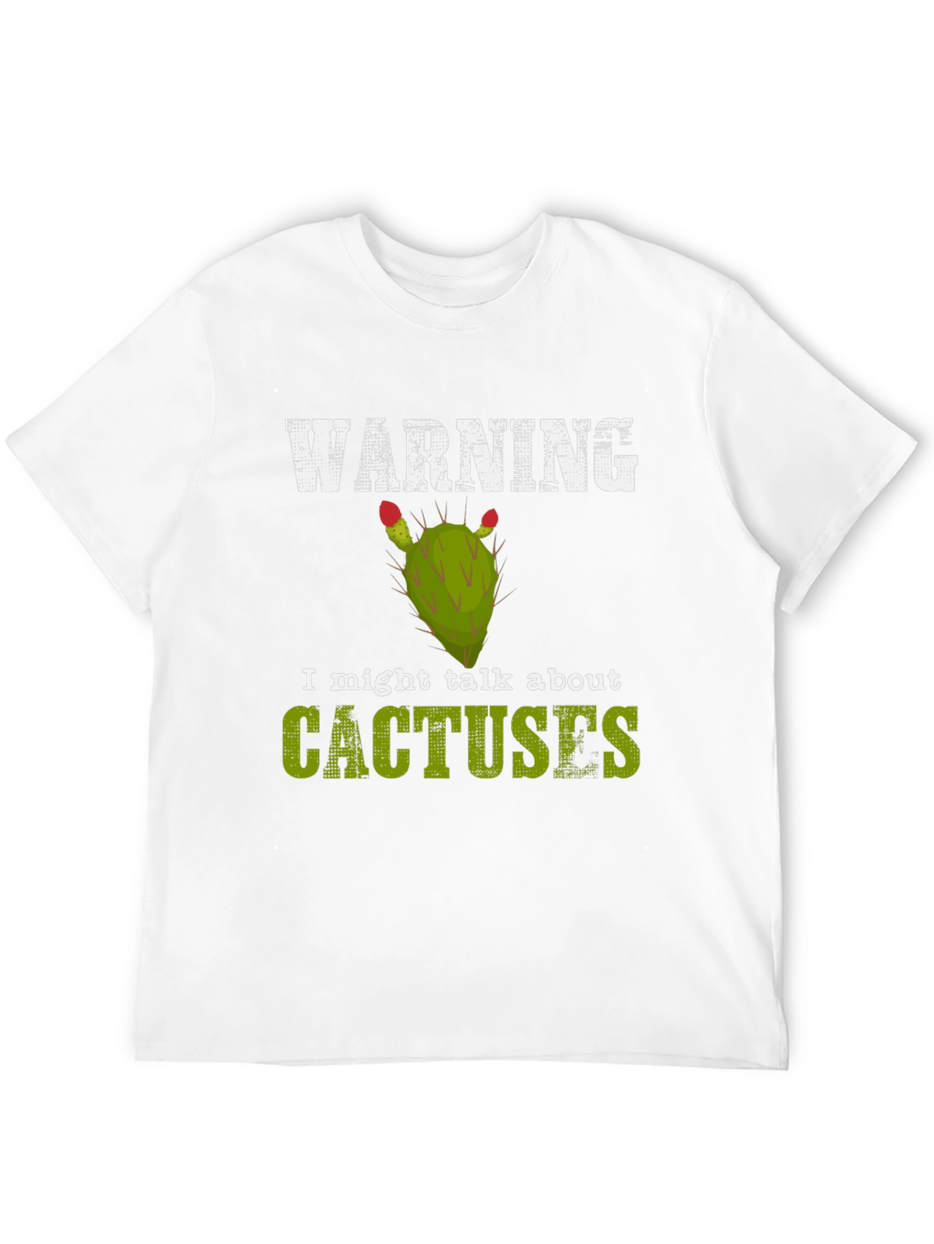Black Warning: I Might Talk About Cactuses T-Shirt view 12