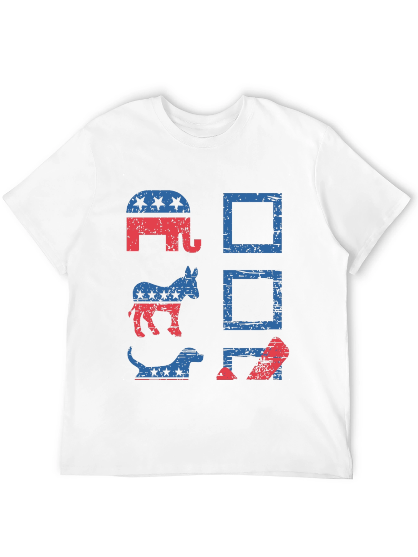 Black Political Animals T-Shirt - Vote Design view 12
