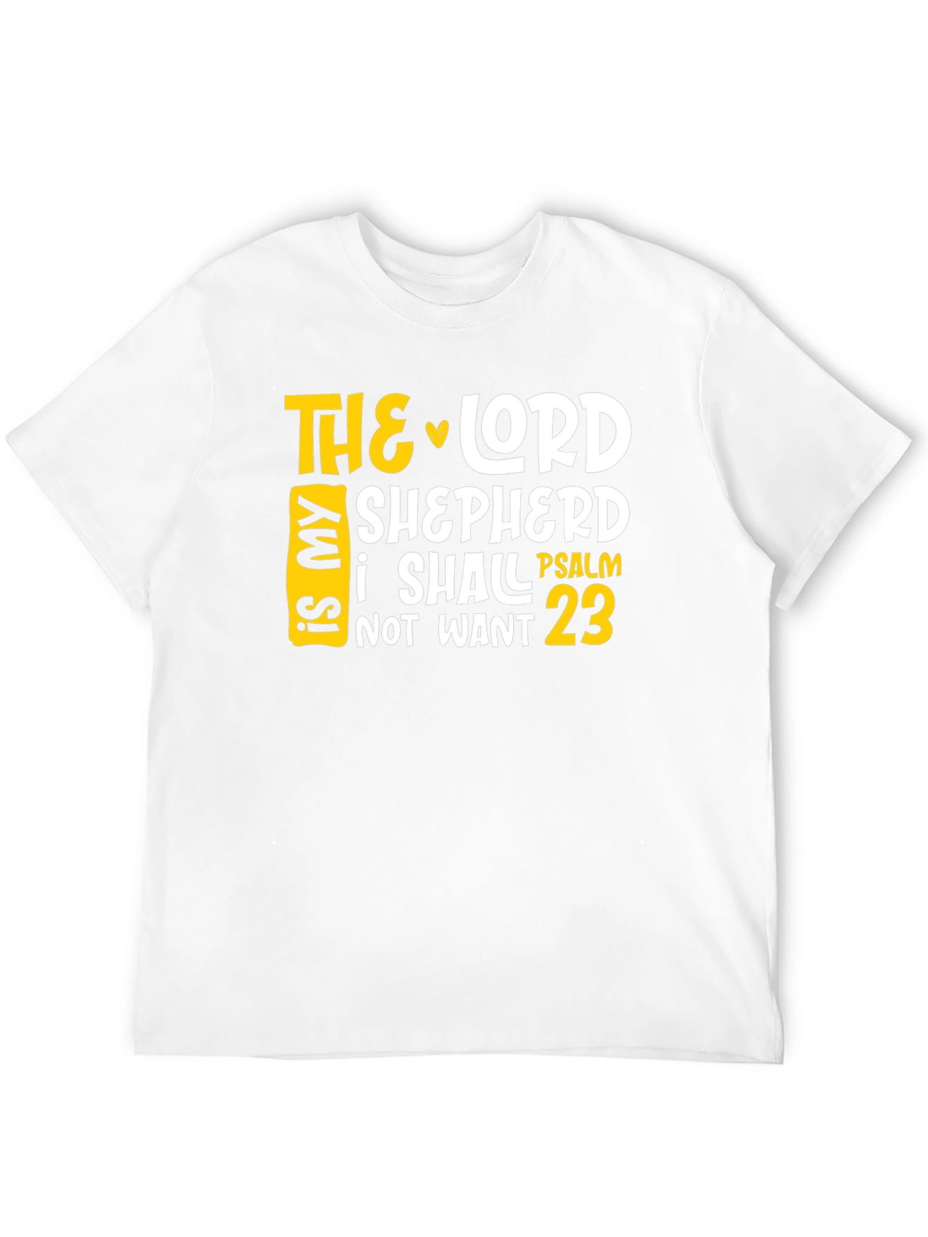 Black The Lord is My Shepherd Psalm 23 T-Shirt view 12