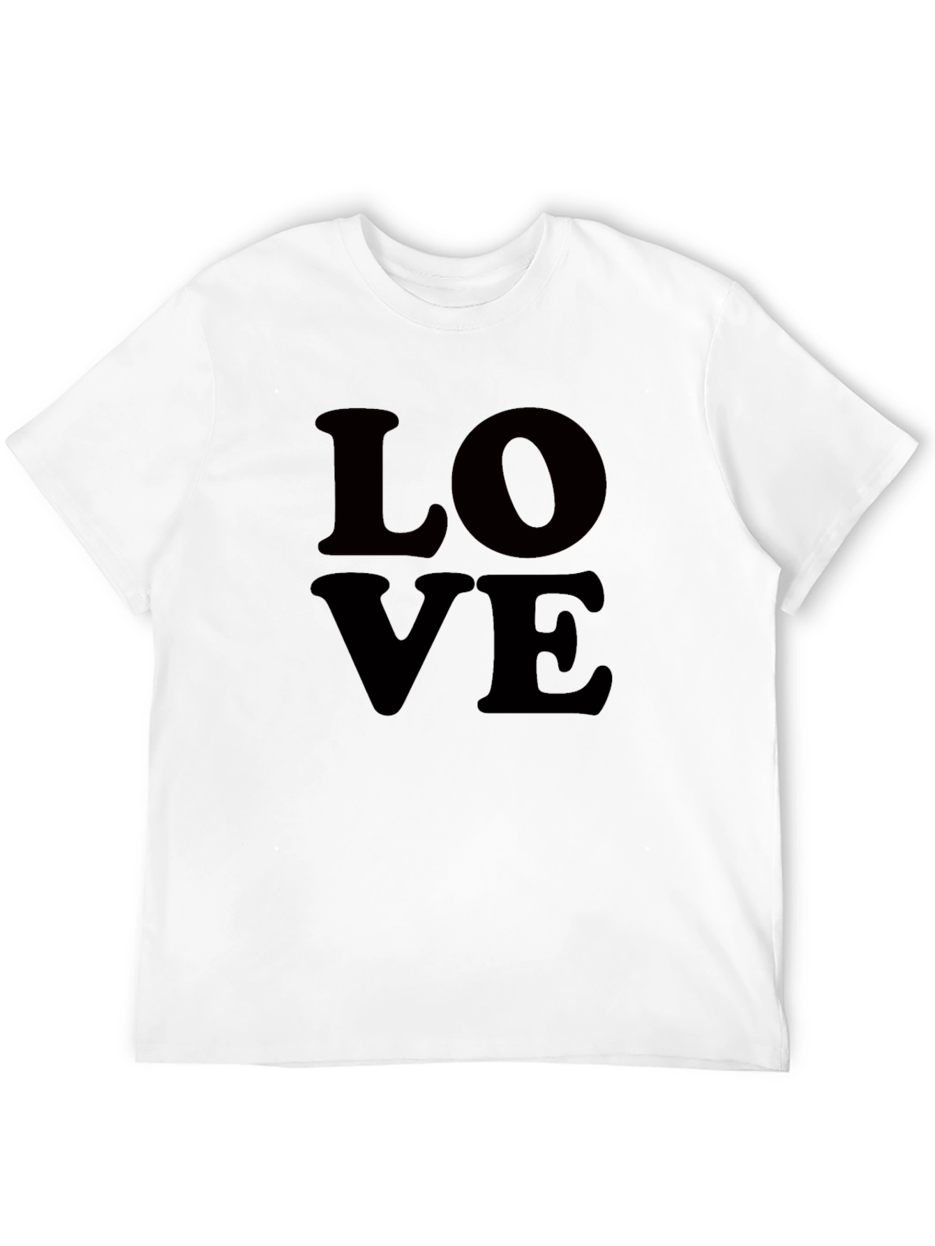 Black Love Graphic Tee - Classic Black Cotton T-Shirt view 12