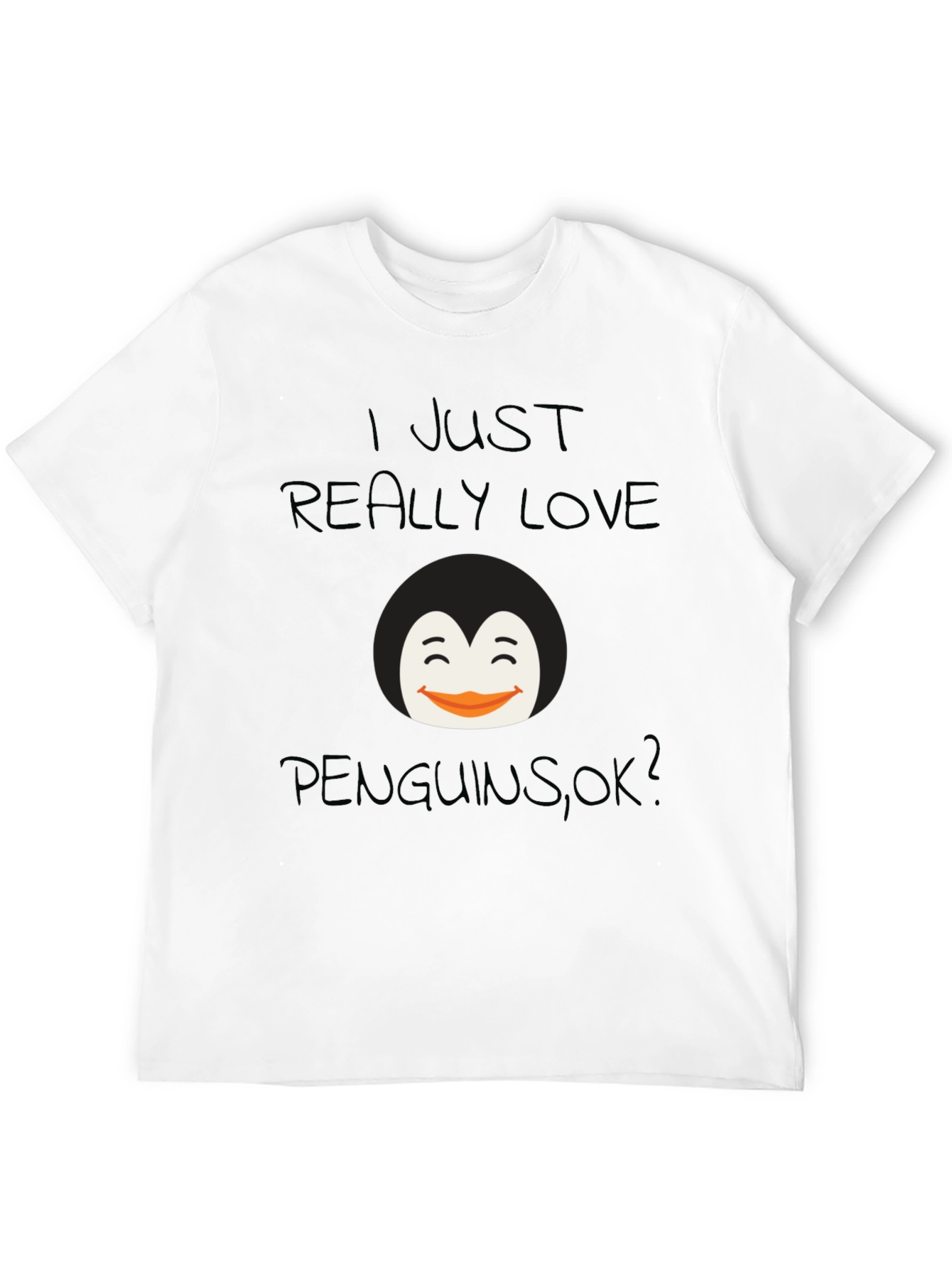 Black Penguin Lover's Black T-Shirt view 12